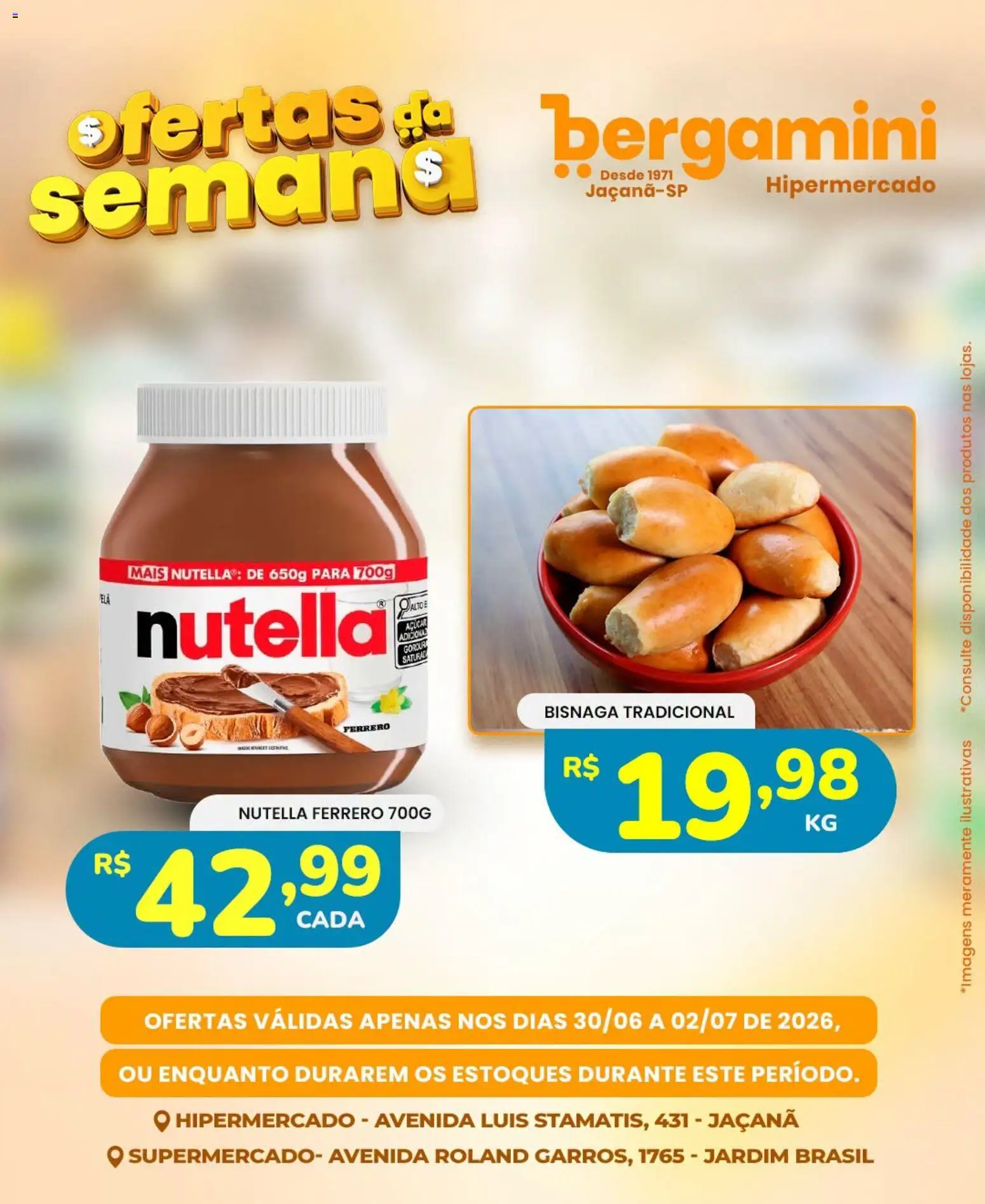 Supermercado Bergamini Folheto - válido de 30/06/2026 | Página: 17 | Produtos: Açúcar