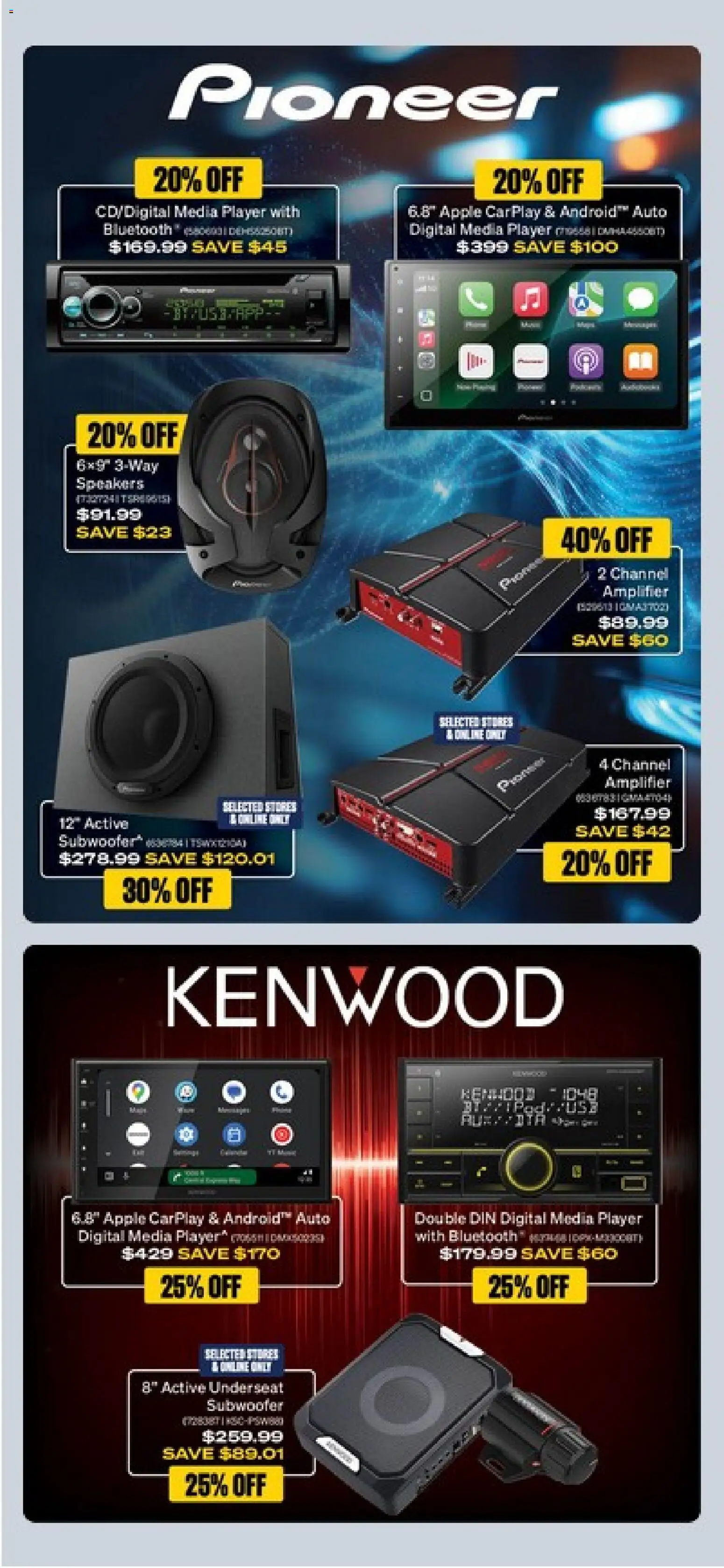 Supercheap Auto catalogue - valid from 08/09/2026 | Page: 36 | Products: Amplifier, Digital, Player