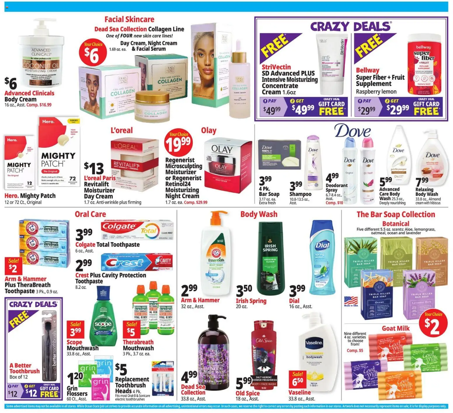 Ocean State Job Lot Weekly Ad - MA - valid from 07/30/2026 | Page: 17 | Products: Milk, Deodorant, Toothbrush, Bar Soap