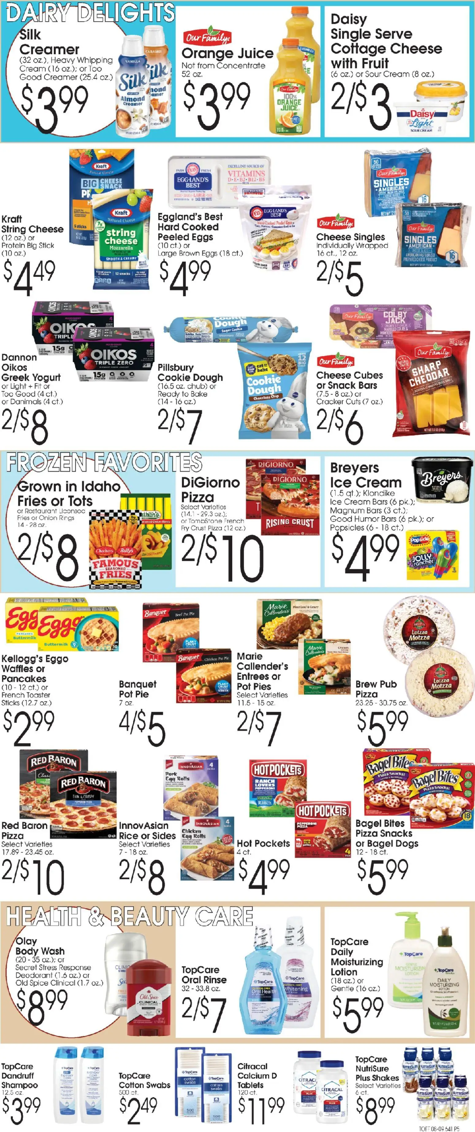 Family Fare Ad - valid from 08/09/2026 | Page: 5 | Products: Juice, Sugar, Vanilla, Magnum