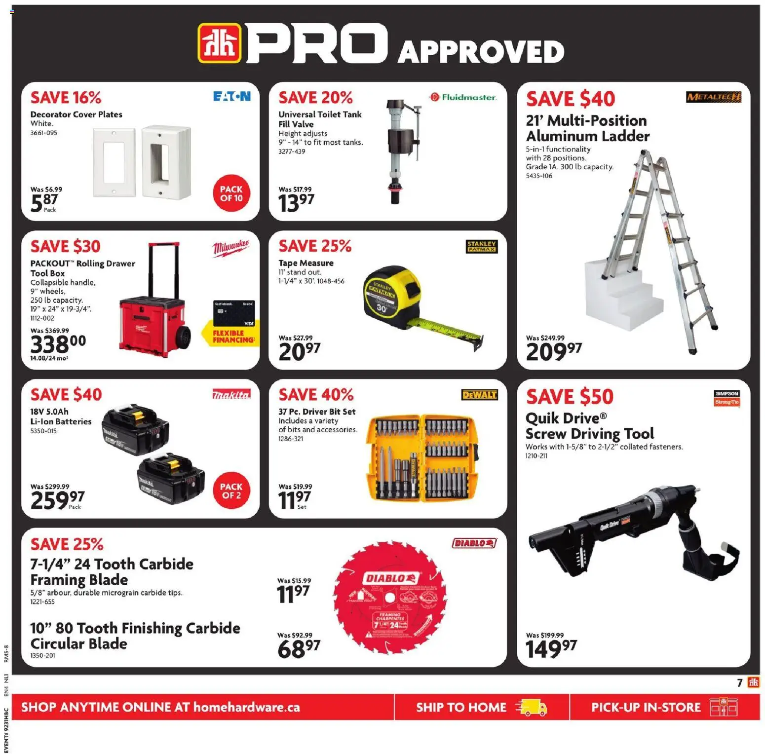 Home Hardware flyer valid from Jul 30, 2026 | Page: 8 | Products: Box