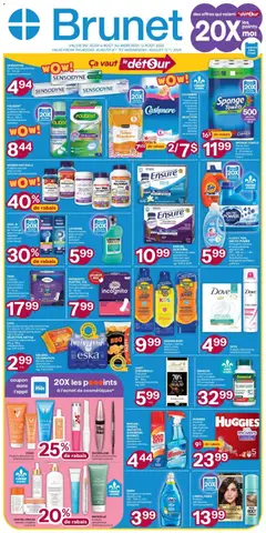 Preview of Brunet weekly flyer / circulaire from shop Brunet valid from Aug 6, 2026