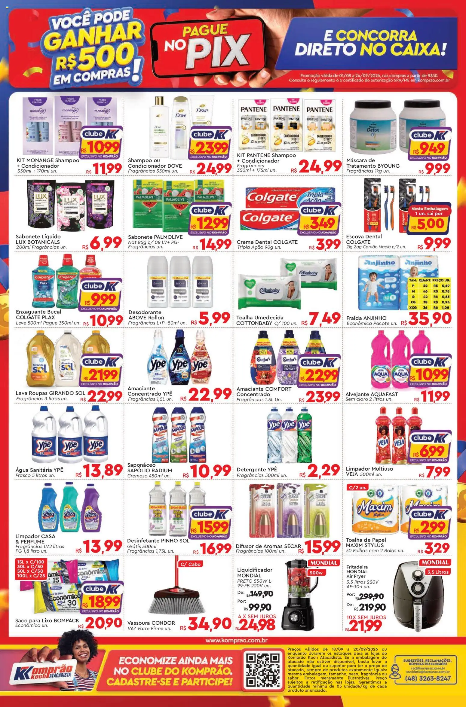 Komprao Atacadista Folheto - válido de 18/09/2026 | Página: 4 | Produtos: Enxaguante bucal, Air fryer, Caixa, Cabo