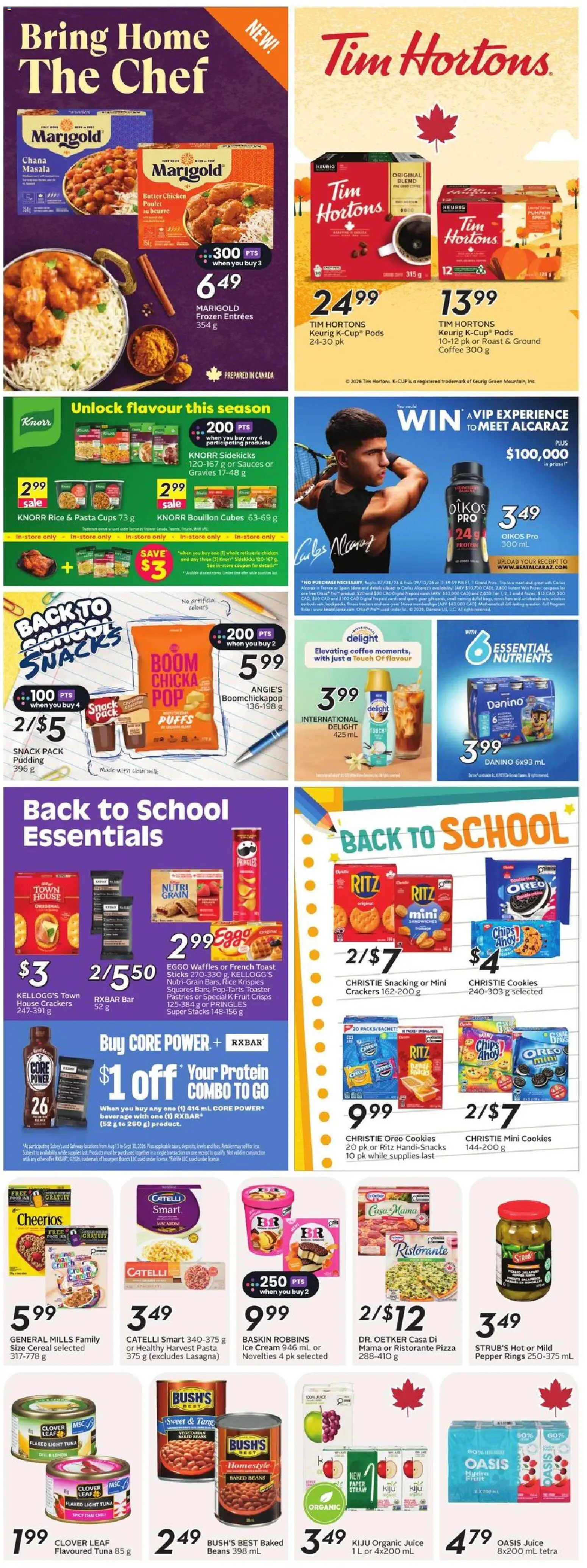 Safeway flyer valid from Sep 3, 2026 | Page: 24 | Products: Crisps, Chili, Coffee, Pizza