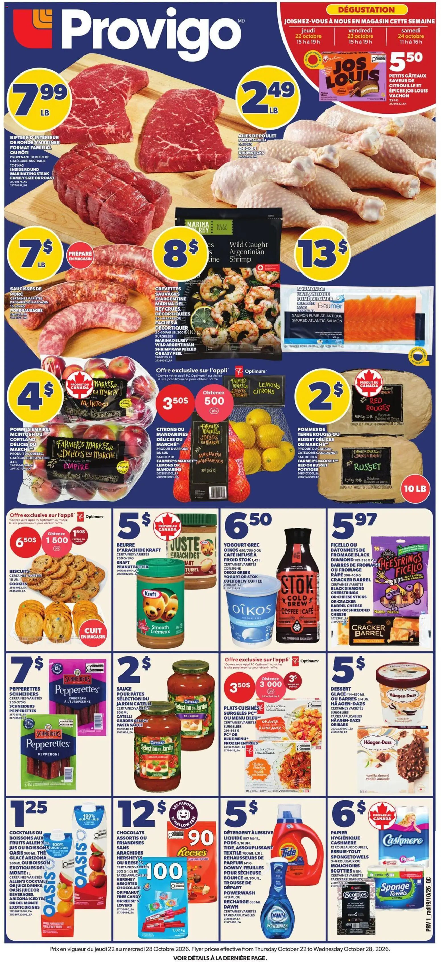 Provigo flyer valid from Oct 22, 2026 | Page: 1