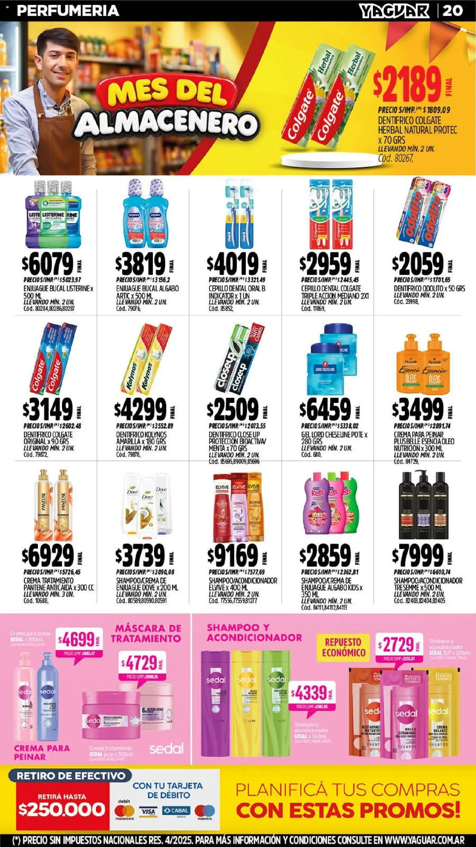 Yaguar - Oferta Semanal Jujuy │ válido desde el 14/09/2026 | Página: 19 | Productos: Cepillo, Máscara, Acondicionador, Crema
