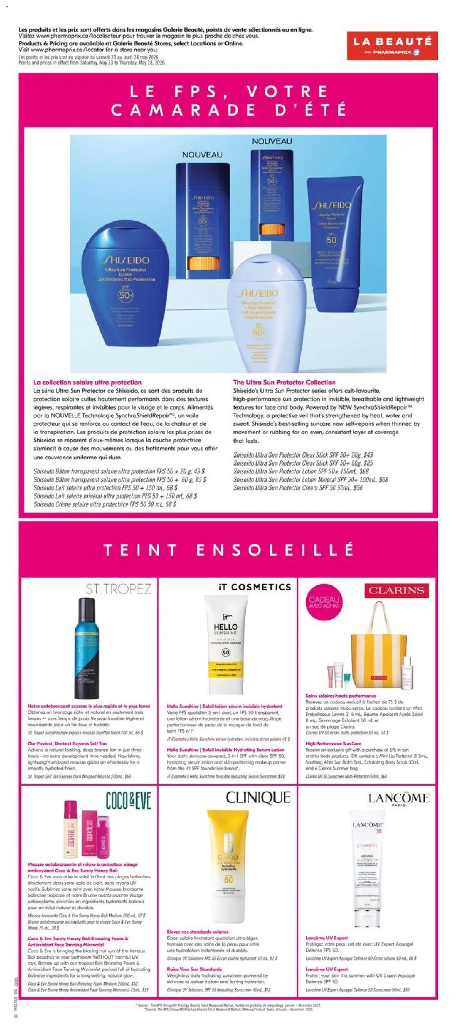 Pharmaprix flyer valid from 22.05.2026 | Page: 9 | Products: Cream, Sunscreen