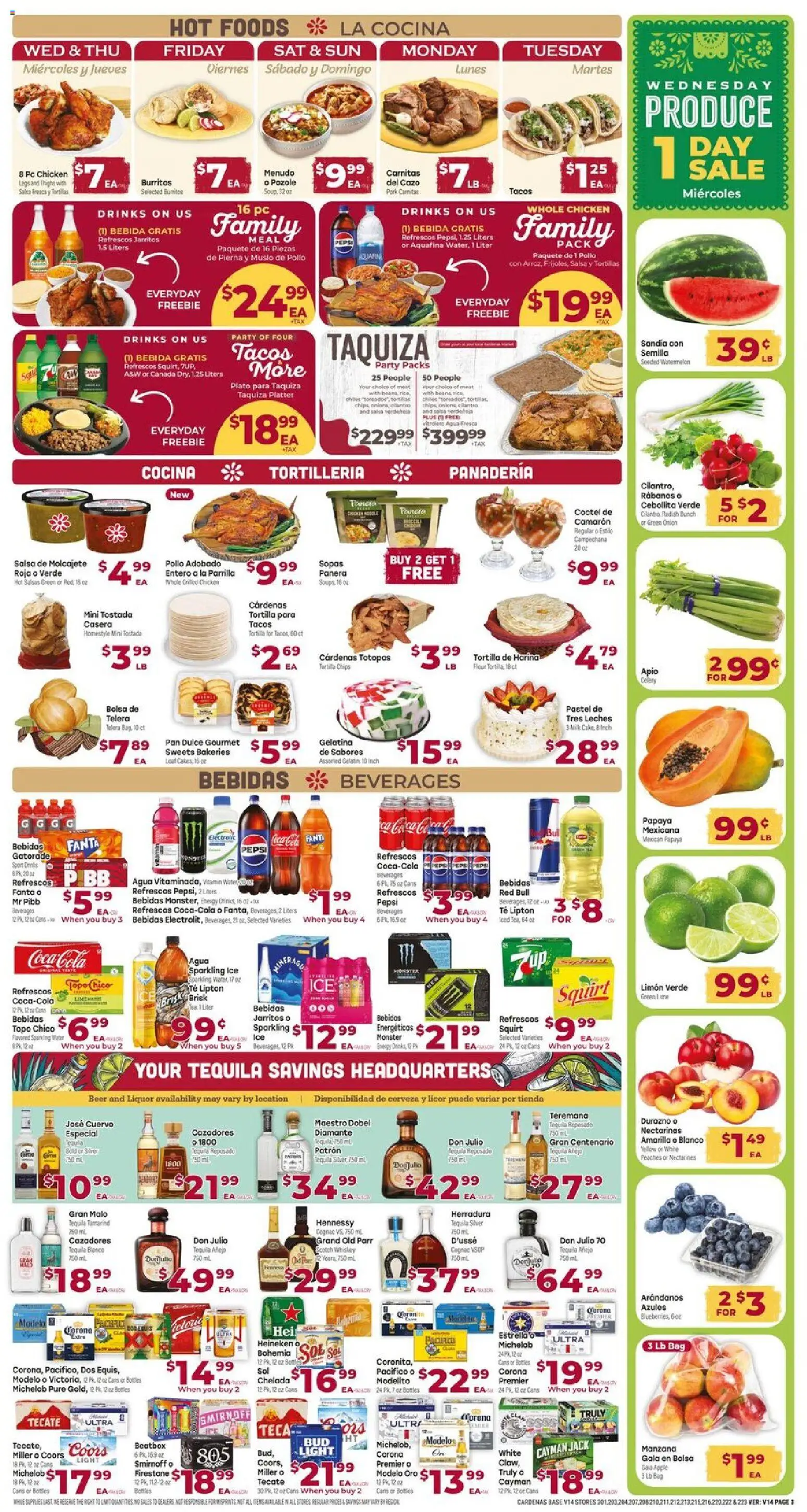 Cardenas Weekly Ad - valid from 10.06.2026 | Page: 3 | Products: Pan, Watermelon, Pc, Onion