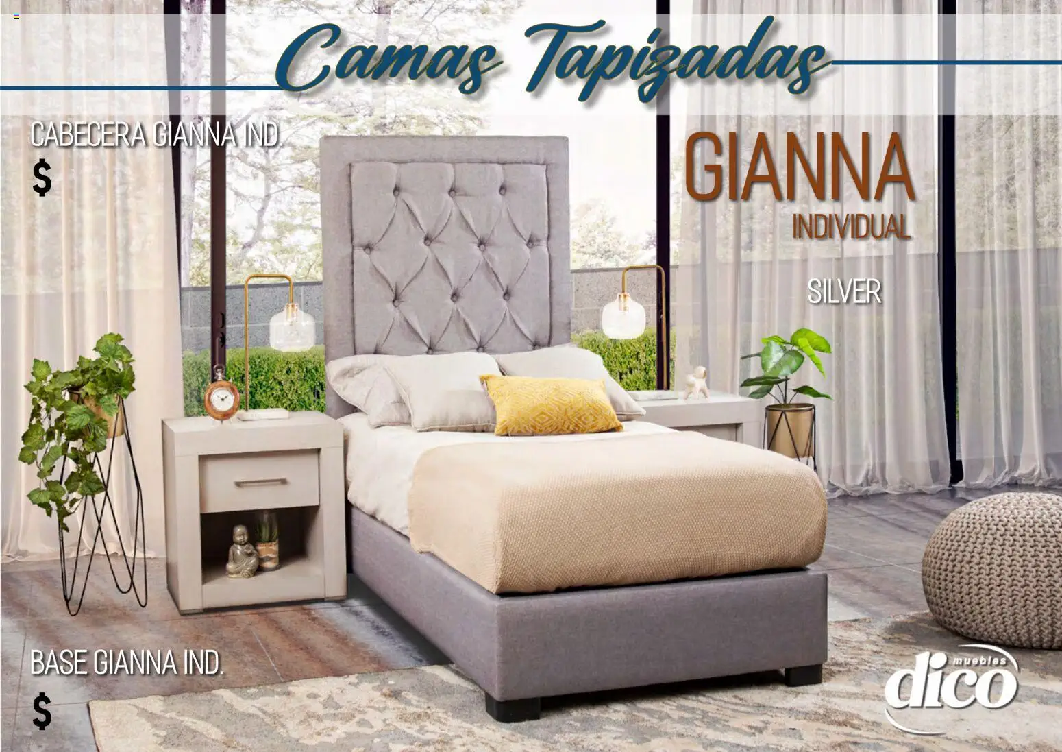 Nuevas ofertas de Muebles Dico válidas en toda la República Mexicana desde el 01.04.2026. ¡Encuentra las mejores ofertas en Muebles Dico catálogo Camas tapizadas ! | Página: 21 | Productos: Cabecera