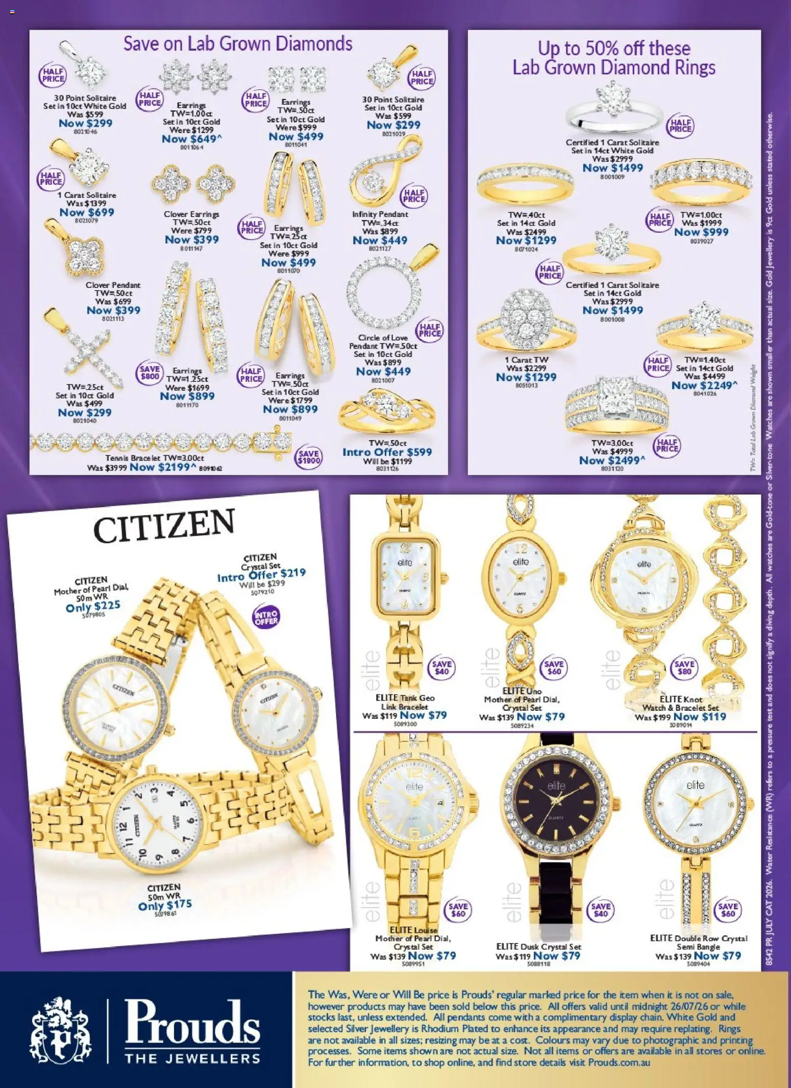 Prouds The Jewellers catalogue - valid from 29/06/2026 | Page: 8 | Products: Earrings, Water, Watch, Weight