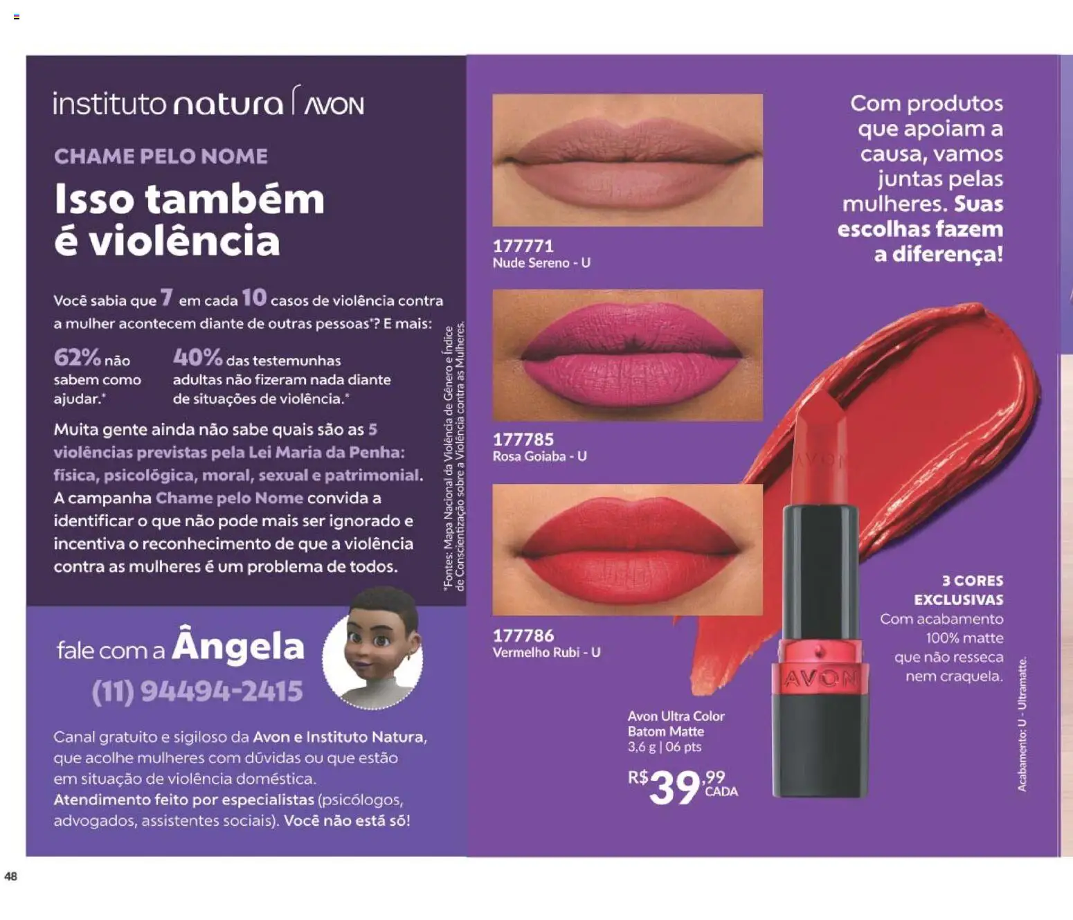 Avon Folheto - válido de 19/07/2026 | Página: 52 | Produtos: Goiaba, Batom