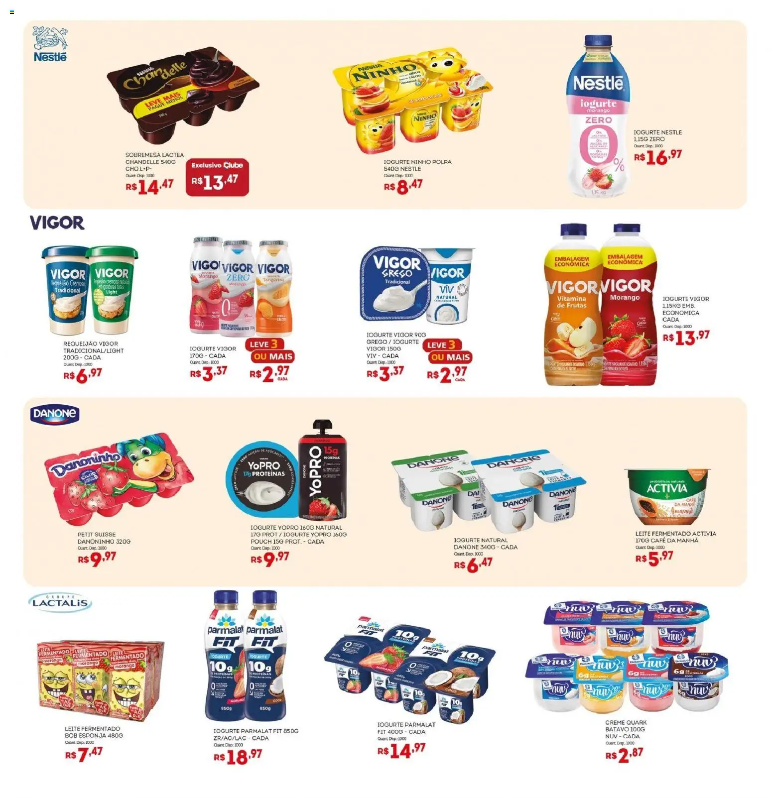 Bistek Supermercados Folheto - válido de 12/08/2026 | Página: 10 | Produtos: Café, Proteína, Iogurte natural, Requeijão