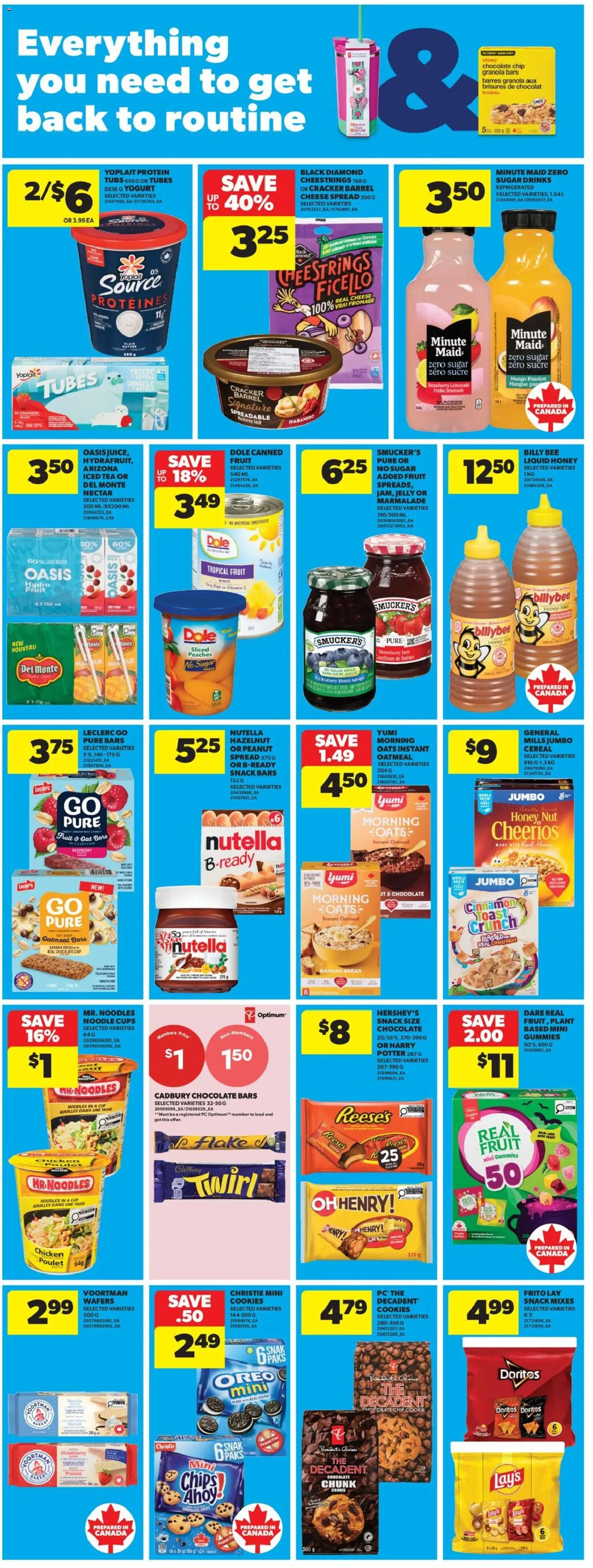 Real Canadian Superstore flyer valid from Aug 13, 2026 | Page: 20 | Products: Noodles, PC, Sugar, Tropical fruit