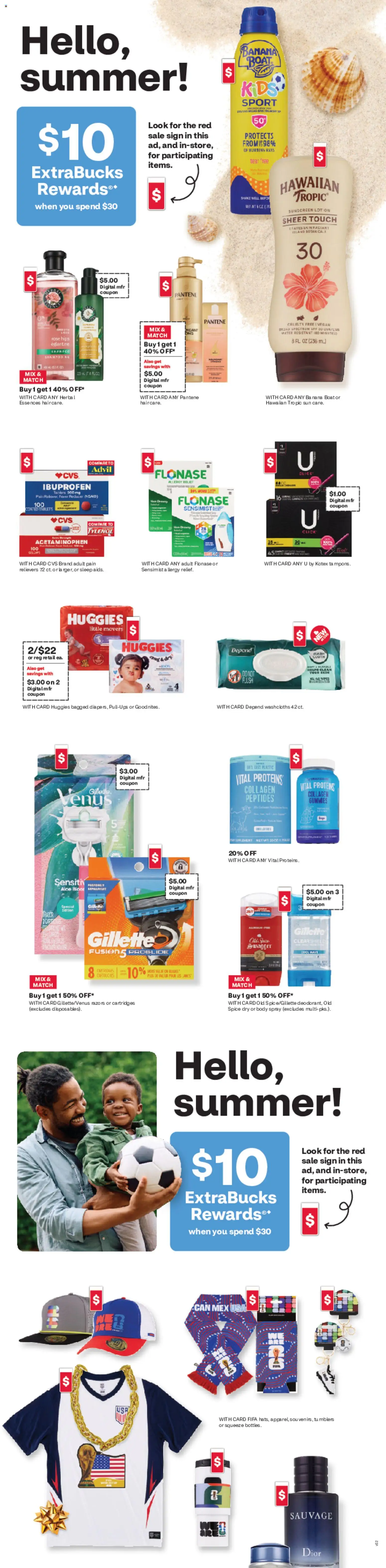 CVS Pharmacy Weekly Ad - CT - valid from 07.06.2026 | Page: 3 | Products: Shampoo, Sunscreen, Water