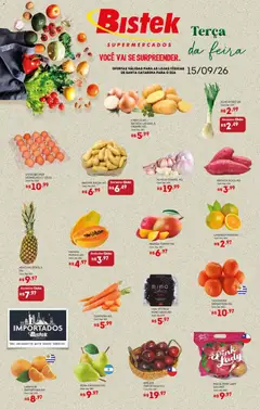 Bistek Supermercados ofertas Hortifruti - Pré-Visualização do folheto da loja Bistek Supermercados, válido de 15/09/2026