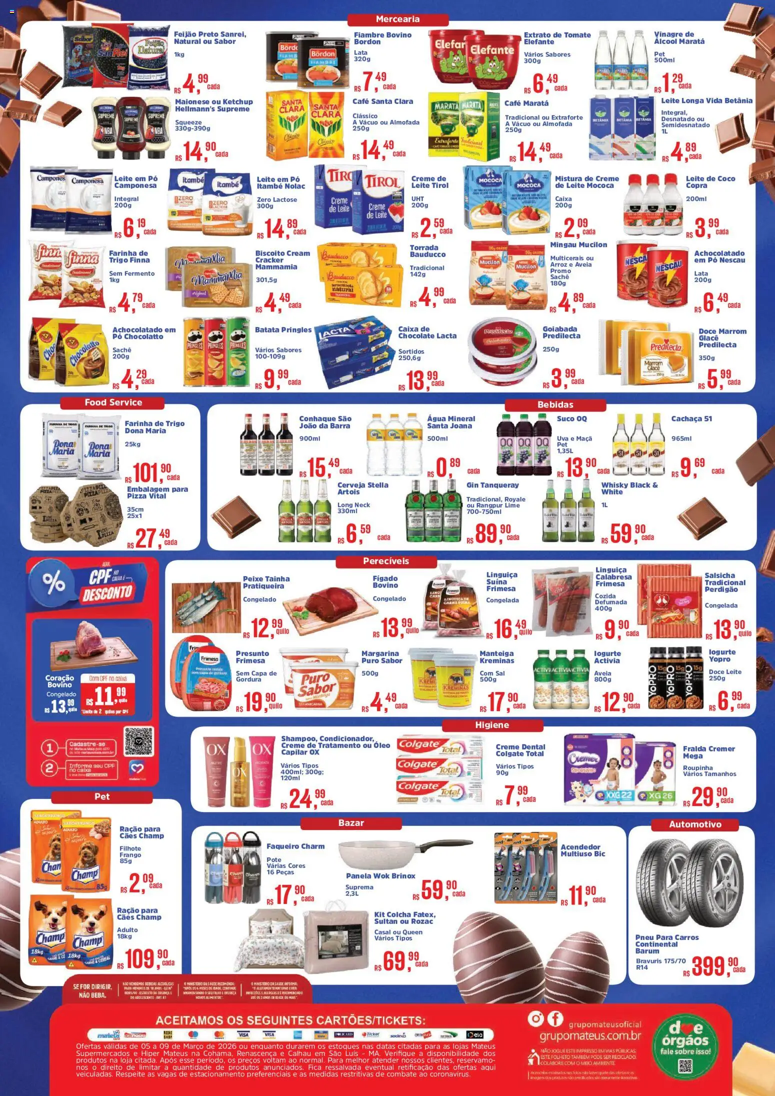Mateus Folheto - válido de 05.03.2026 | Página: 2 | Produtos: Almofada, Vinagre, Aveia, Frango