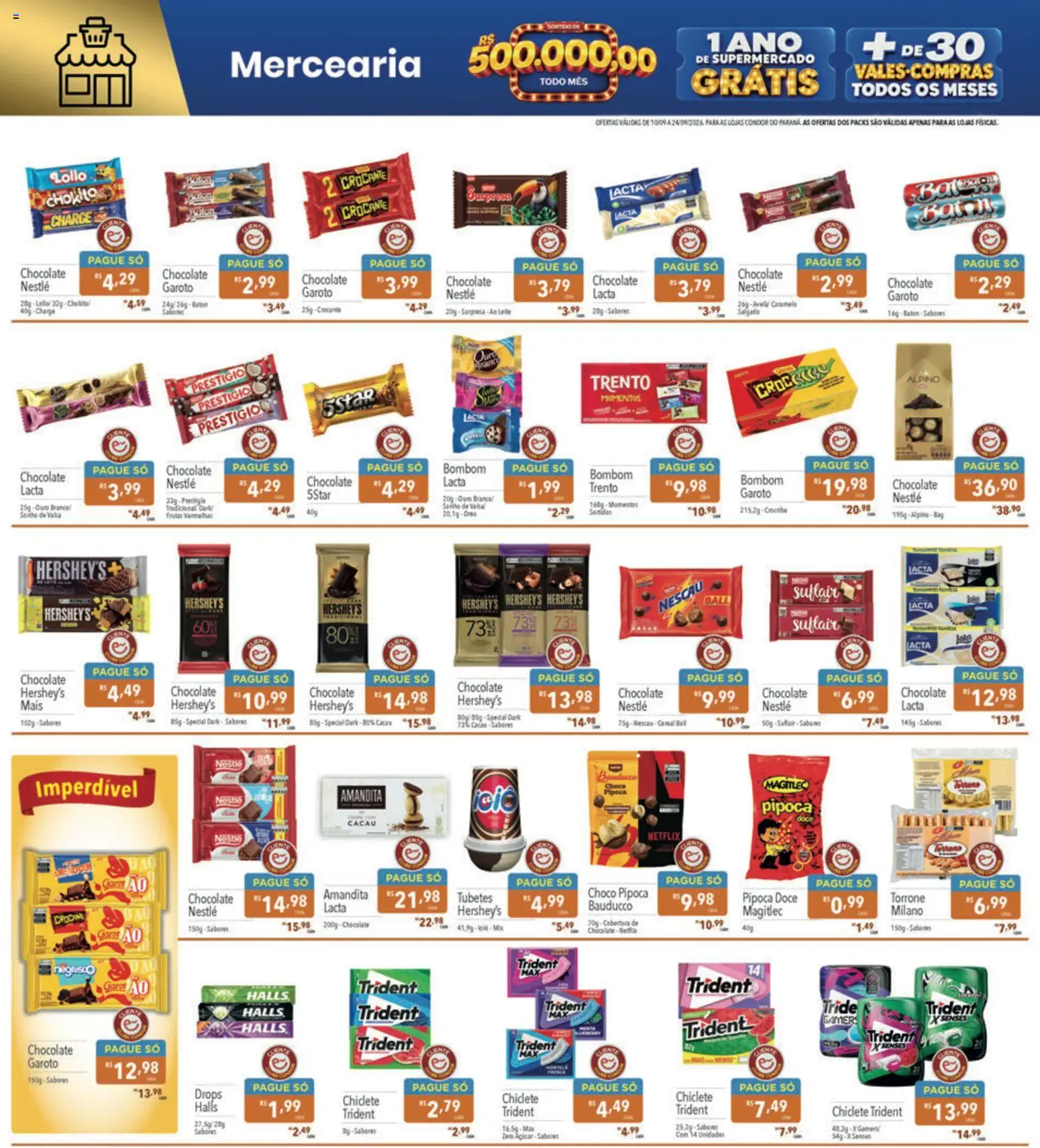 Supermercados Condor Folheto - válido de 10/09/2026 | Página: 6 | Produtos: Frutas, Sonho, Leite, Açúcar