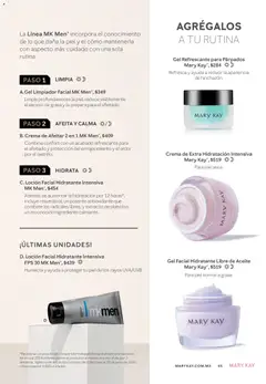 Vista previa de Catálogo Mary Kay Julio Agosto 2026, nuevo folleto de la tienda, válido en México a partir del 01/07/2026 | Página: 65 | Productos: Crema, Aceite, Loción, Limpiador facial