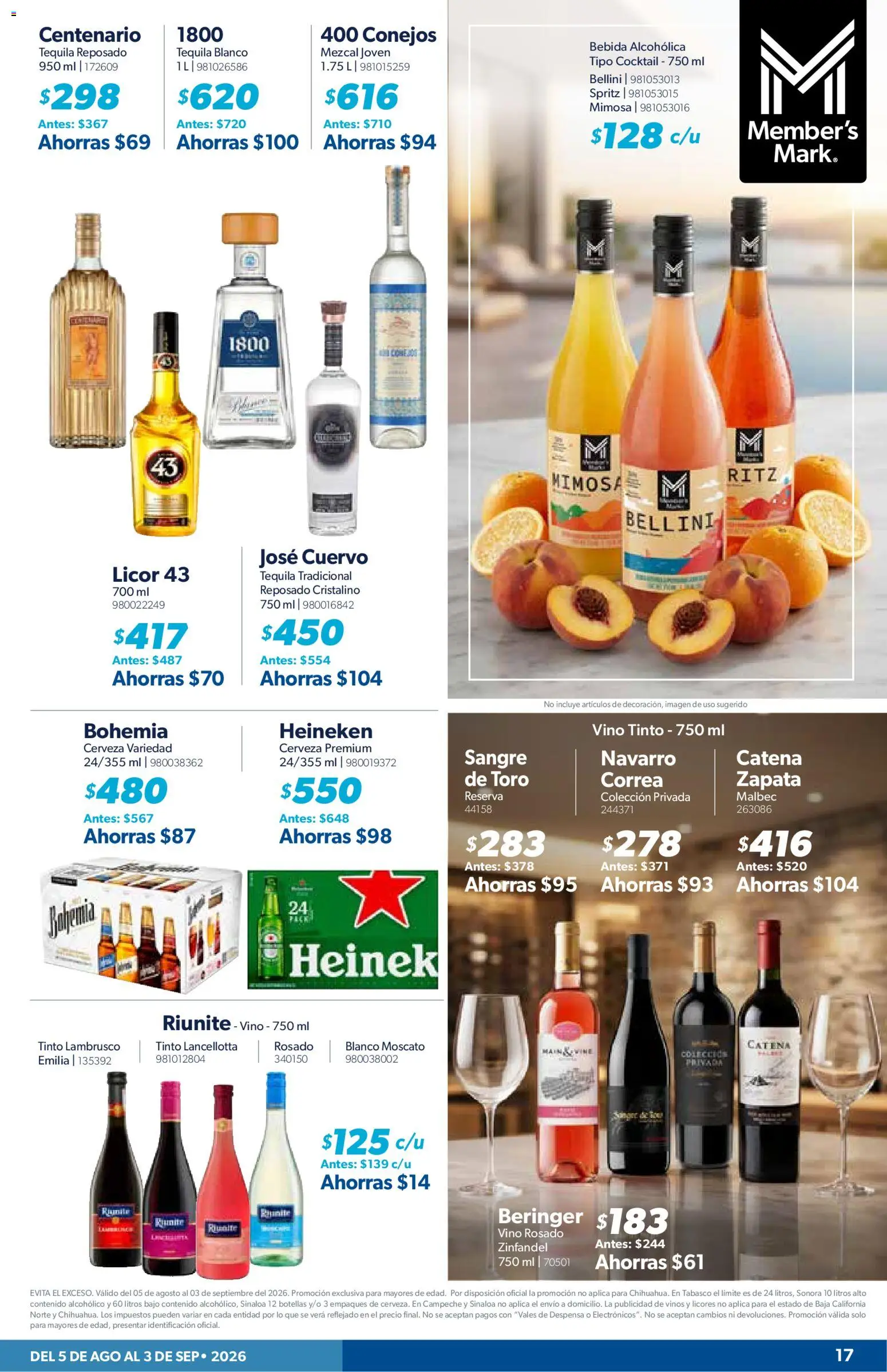 Nuevas ofertas de Sam's Club válidas en toda la República Mexicana desde el 05/08/2026. ¡Encuentra las mejores ofertas en Sam's Club catálogo! | Página: 17