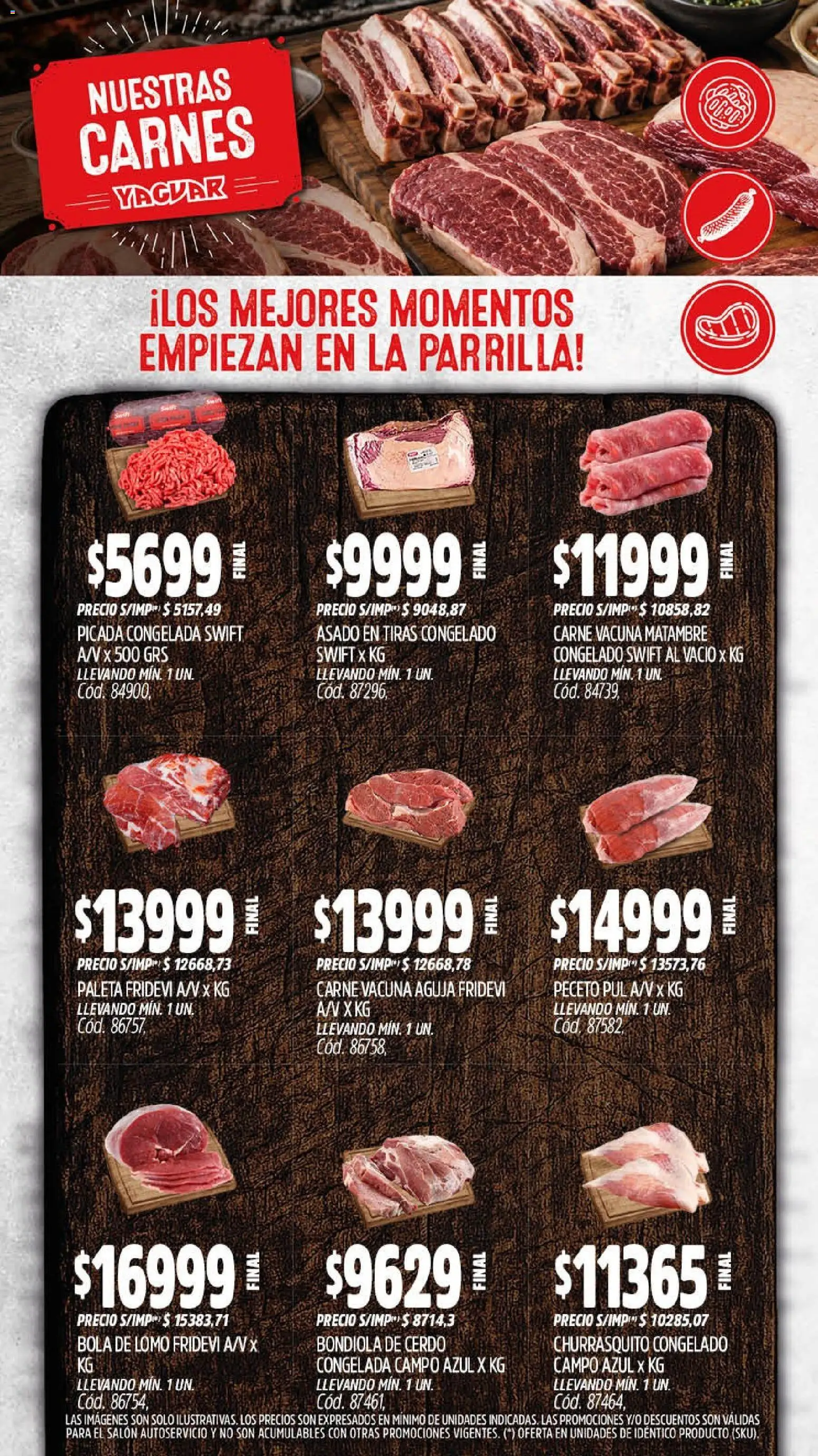 Yaguar - Oferta Semanal Neuquen │ válido desde el 07/09/2026 | Página: 7 | Productos: Lomo, Parrilla, Bondiola de cerdo, Paleta
