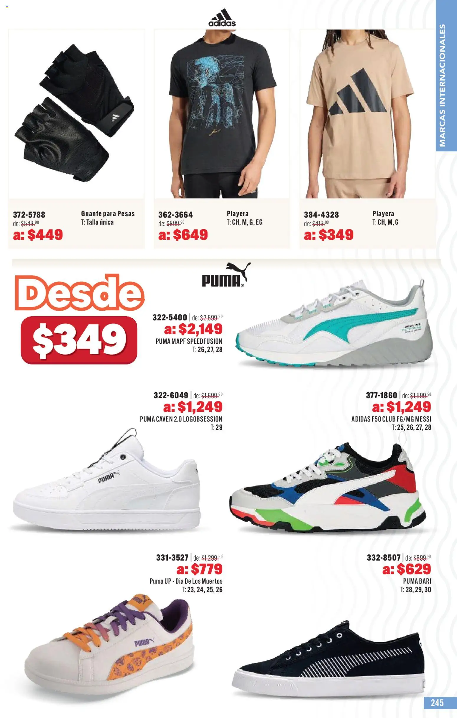 Nuevas ofertas de Andrea válidas en toda la República Mexicana desde el 03.05.2026. ¡Encuentra las mejores ofertas en Andrea catálogo Outlet! | Página: 245 | Productos: Pesas, Playera, Guante
