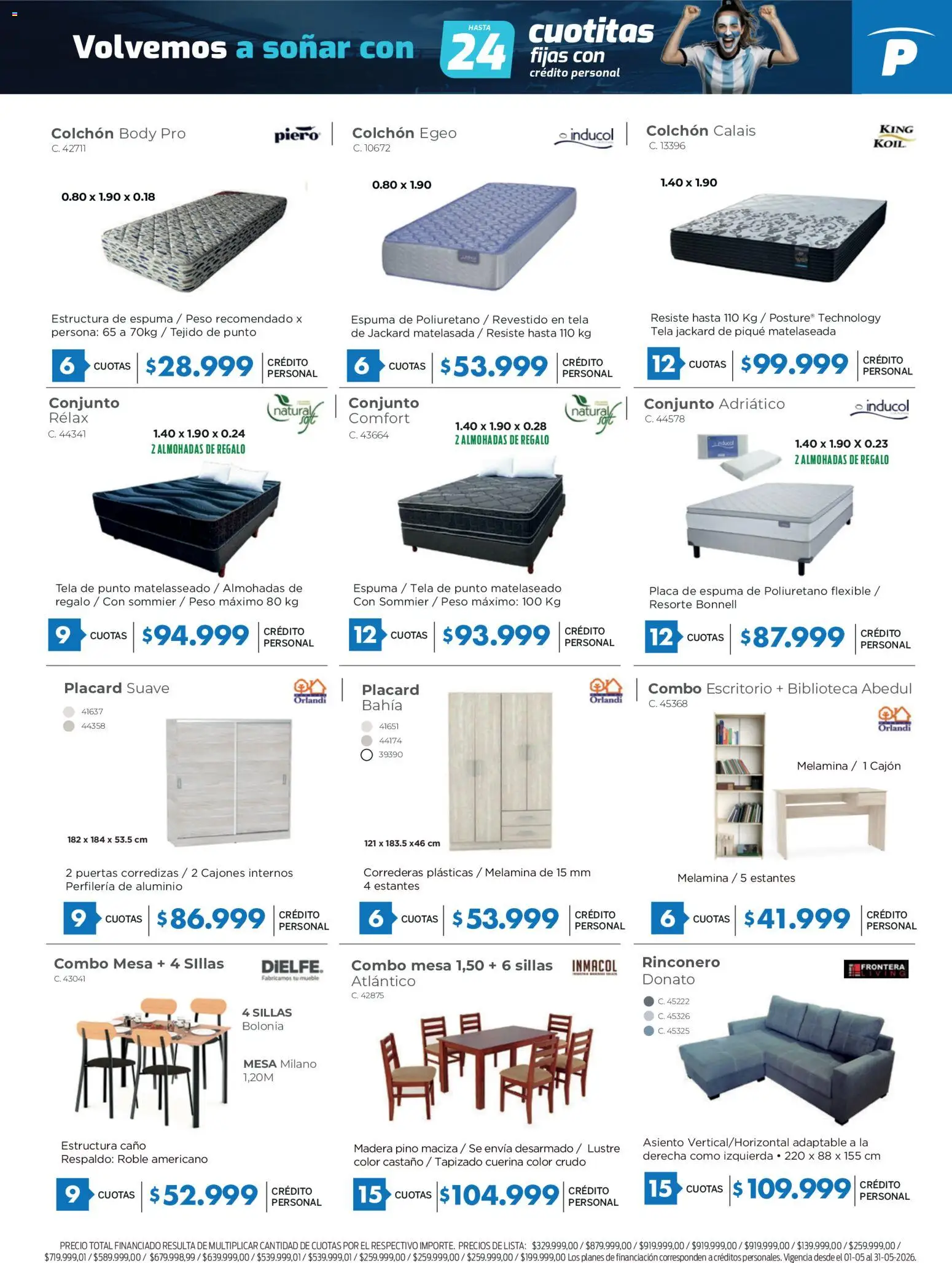 Pardo catálogo │ válido desde el 18.05.2026 | Página: 13 | Productos: Placard, Estantes, Escritorio, Espuma