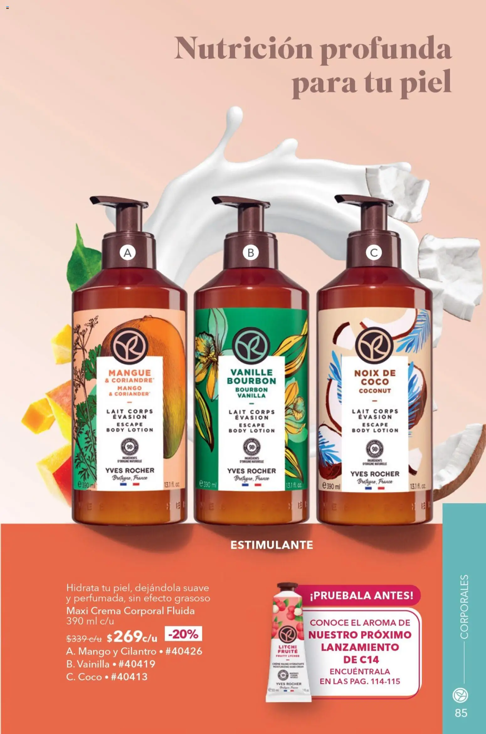 Nuevas ofertas de Yves Rocher válidas en toda la República Mexicana desde el 15/09/2026. ¡Encuentra las mejores ofertas en Yves Rocher campaña 13 2026! | Página: 89