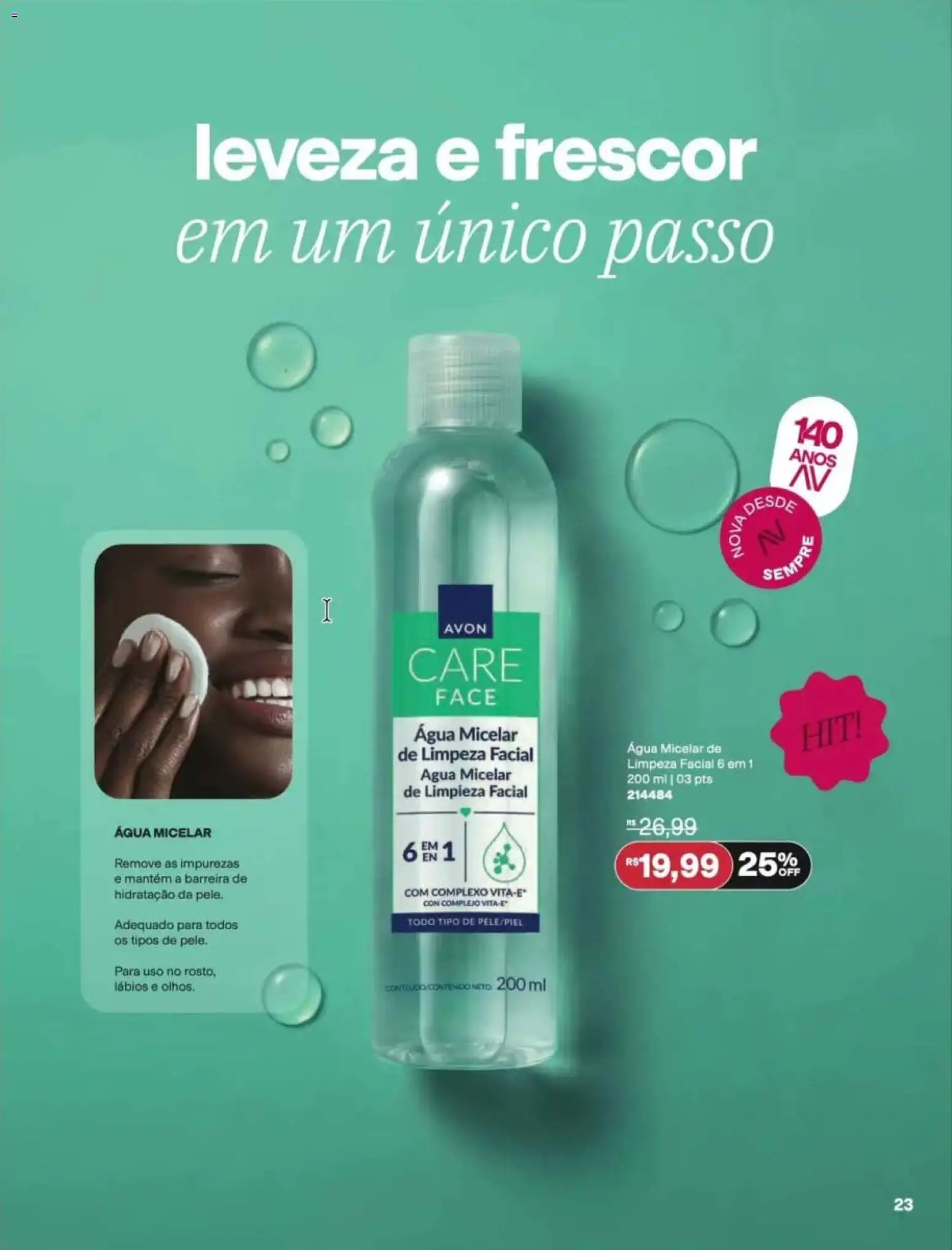 Avon Folheto - válido de 12/10/2026 | Página: 23 | Produtos: Água micelar, Água