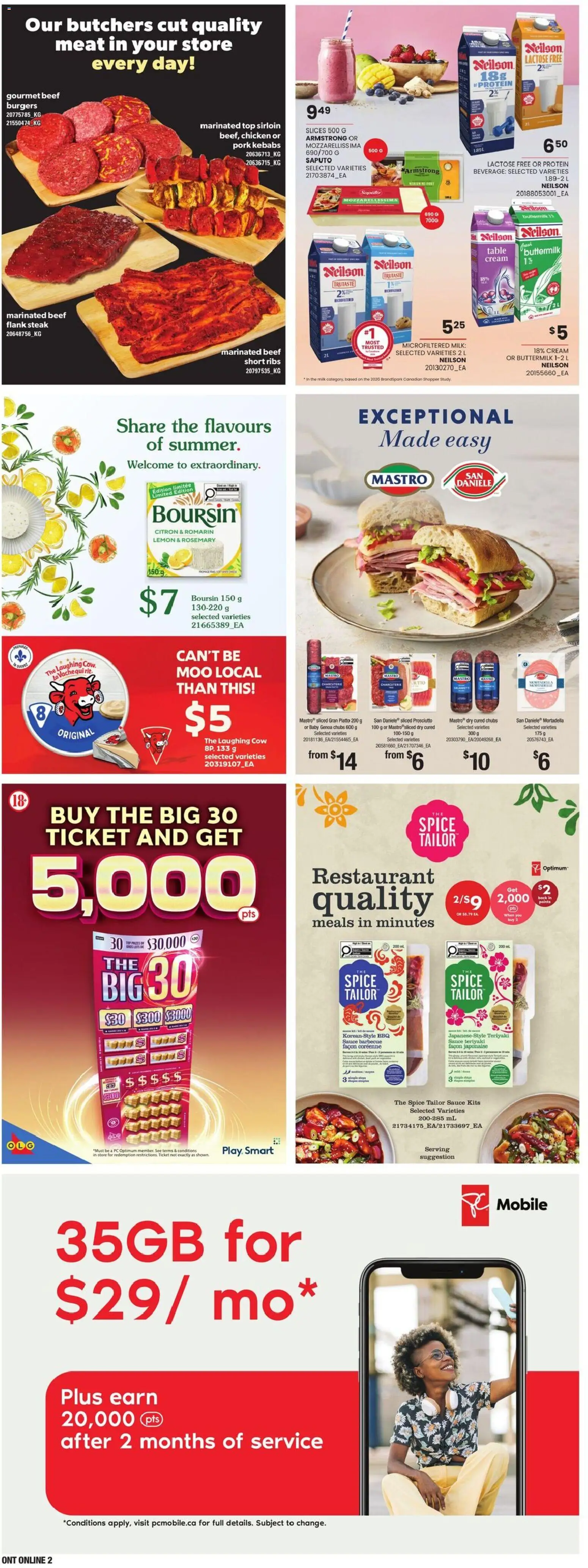 Loblaws flyer valid from Jul 16, 2026 | Page: 16 | Products: Mortadella, Meat, Milk, Chicken