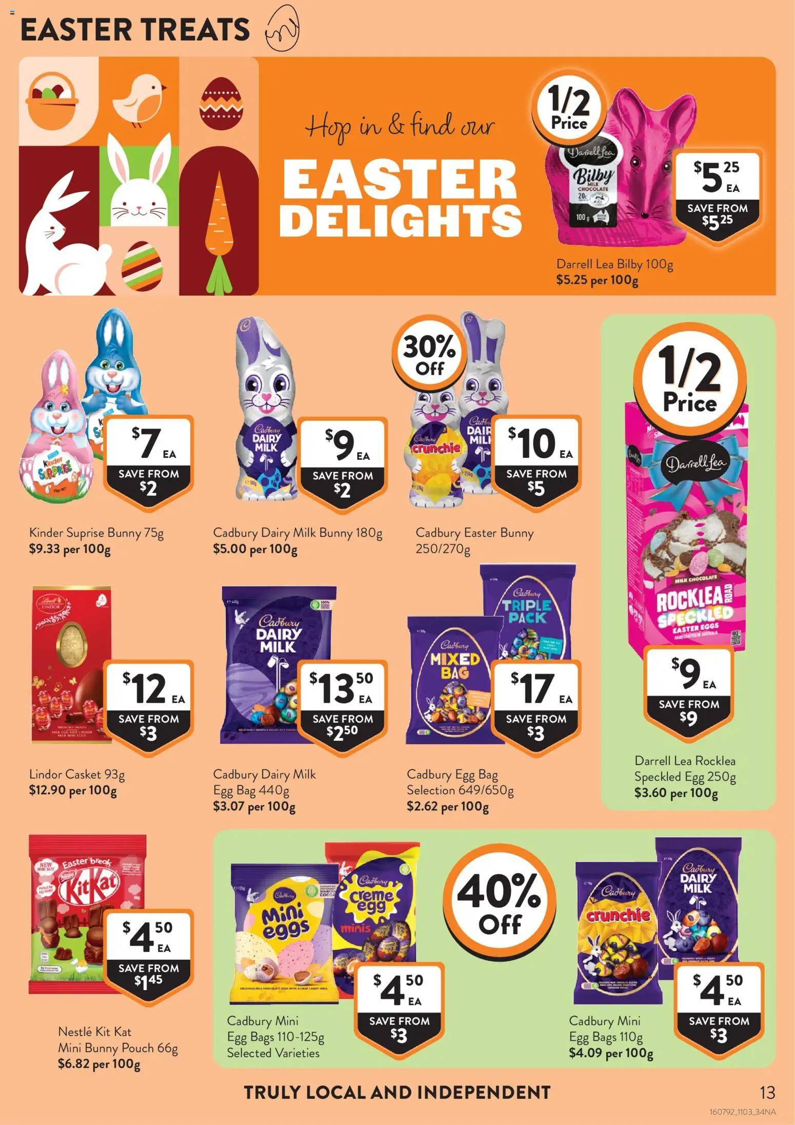 Foodworks catalogue - valid from 11.03.2026 | Page: 13 | Products: Milk, Dairy, Eggs, Bag