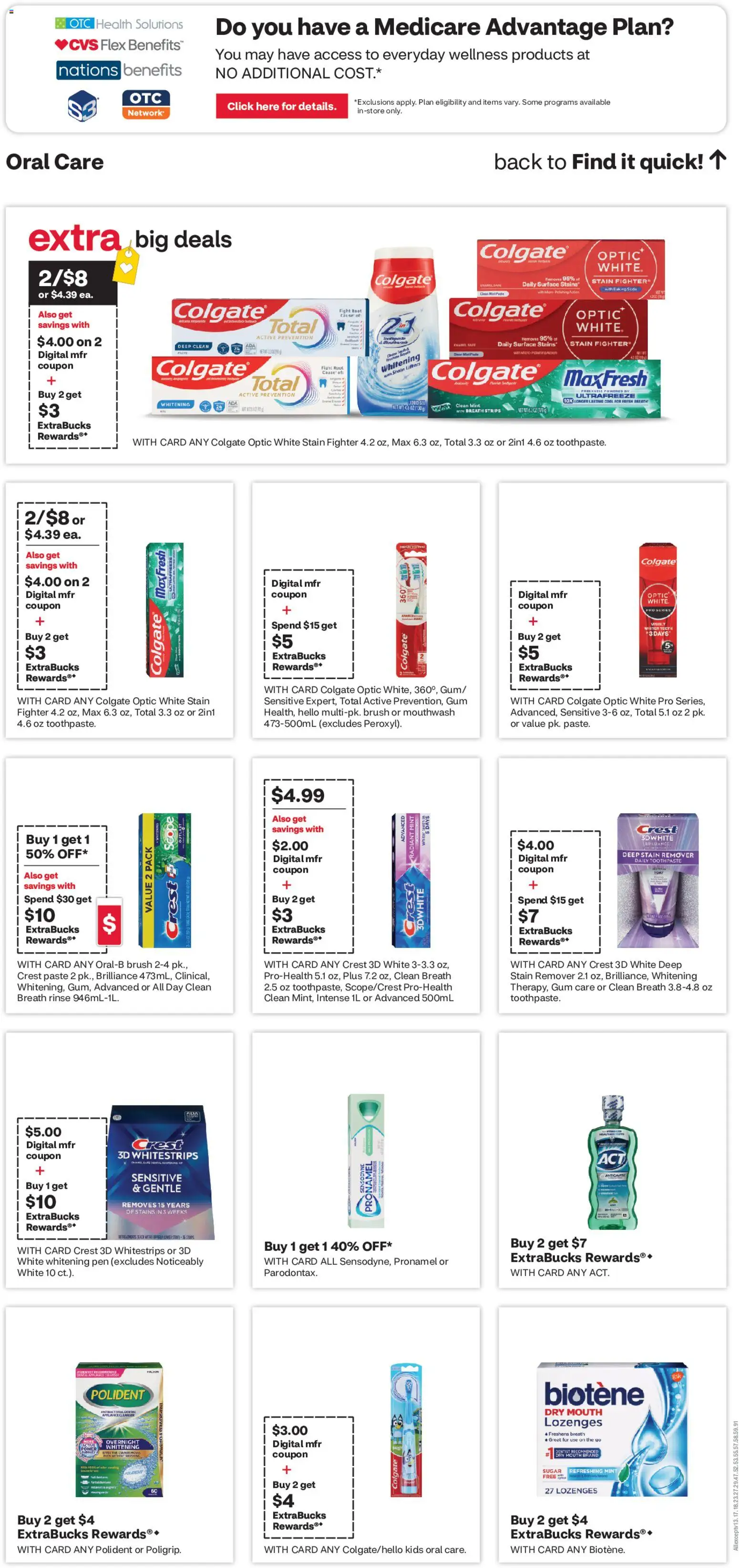 CVS Pharmacy Weekly Ad - valid from 08/02/2026 | Page: 14 | Products: Pen, Mouthwash, Stain remover, Sugar