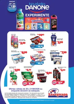 Savegnago ofertas Vigor & Danone - Pré-Visualização do folheto da loja Savegnago, válido de 26/08/2026