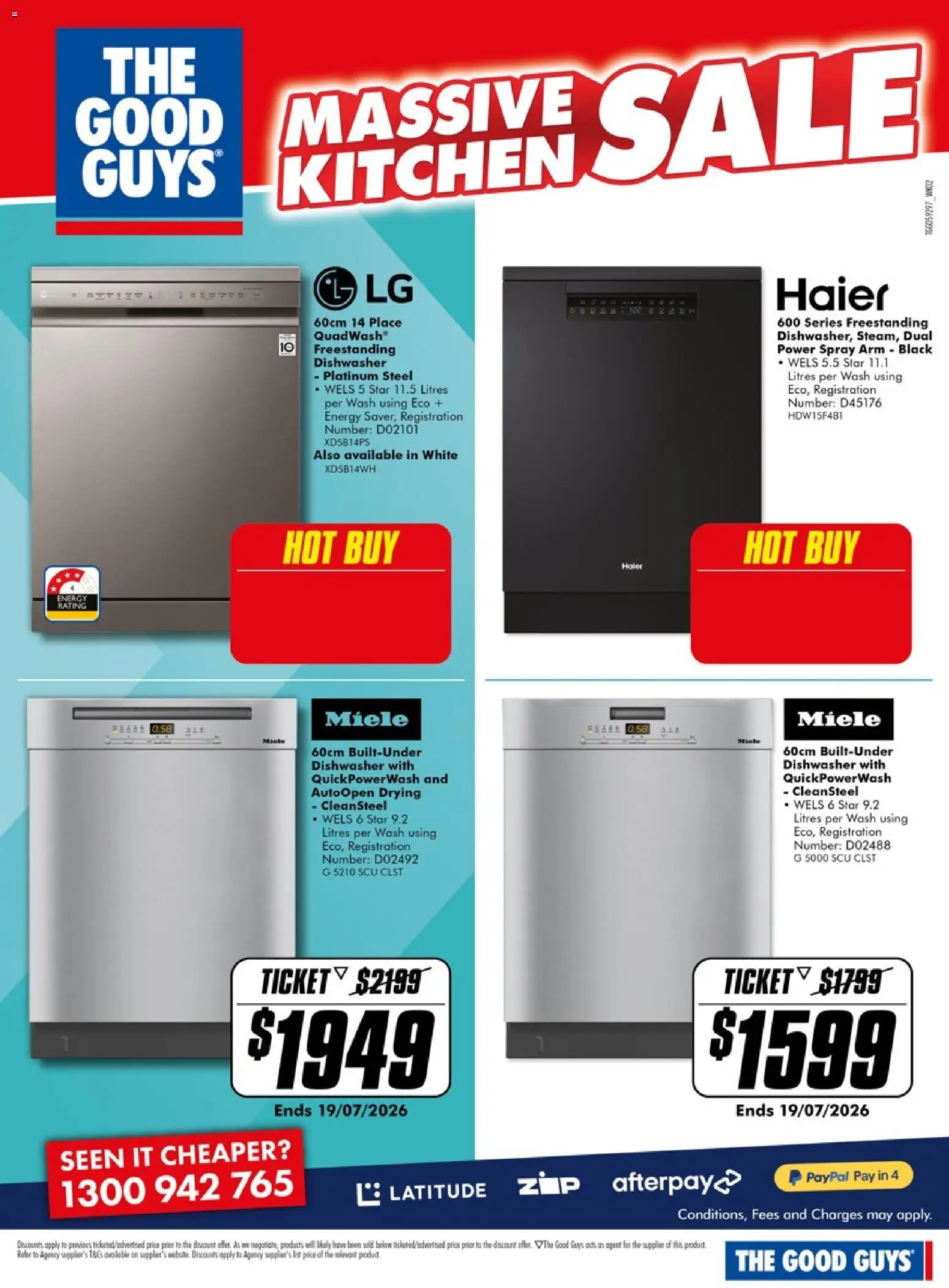 The Good Guys catalogue - valid from 09/07/2026 | Page: 11 | Products: Dishwasher