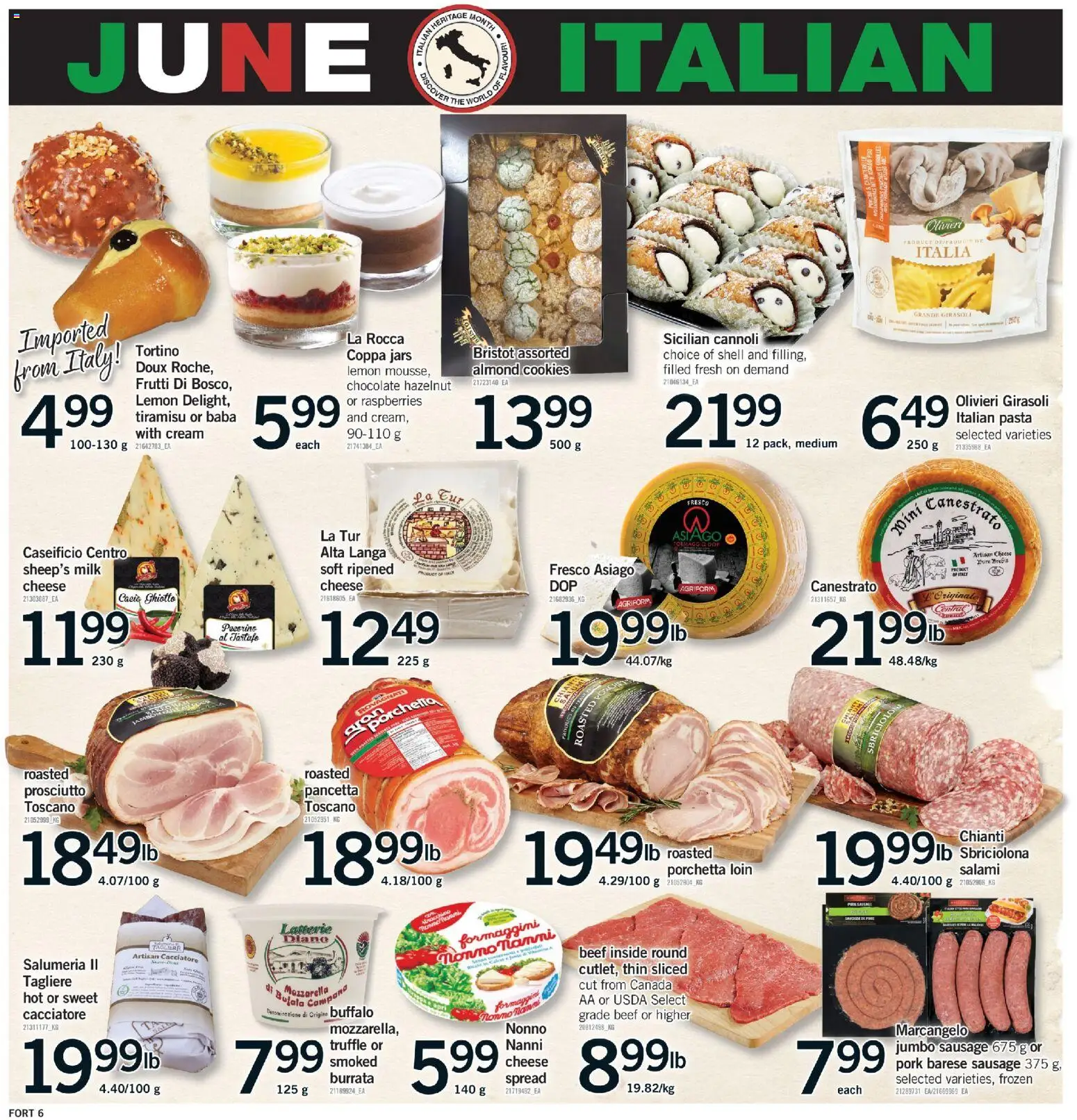 Fortinos flyer valid from 28.05.2026 | Page: 7 | Products: Pasta, Cookies, Salami, Pork