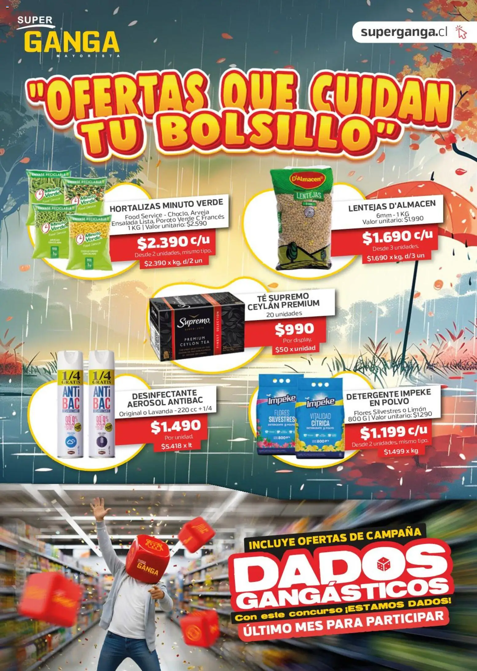 Super Ganga Ofertas │ válido desde el 16.06.2026 | Página: 1 | Productos: Arveja, Polvo, Detergente, Lentejas