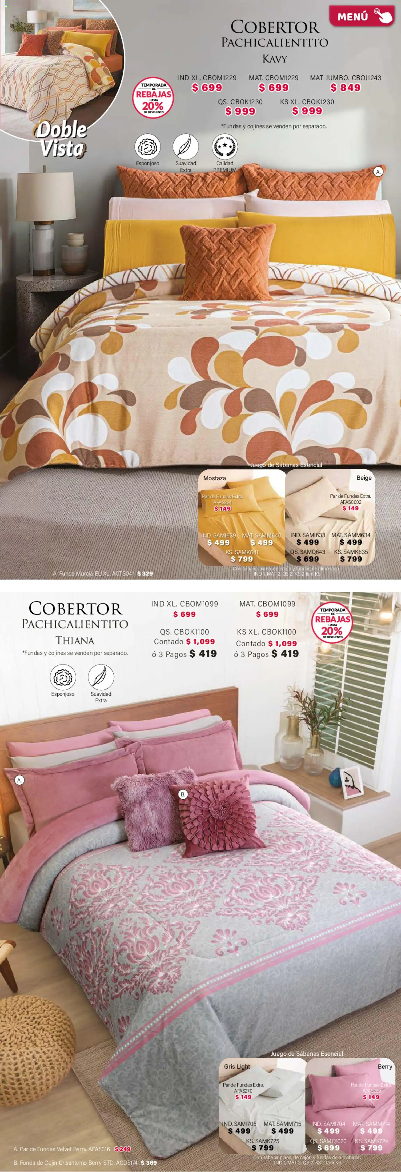 Nuevas ofertas de Colchas Concord válidas en toda la República Mexicana desde el 01/02/2026. ¡Encuentra las mejores ofertas en Colchas Concord catálogo! | Página: 167 | Productos: Cobertor, Juego, Funda, Almohada
