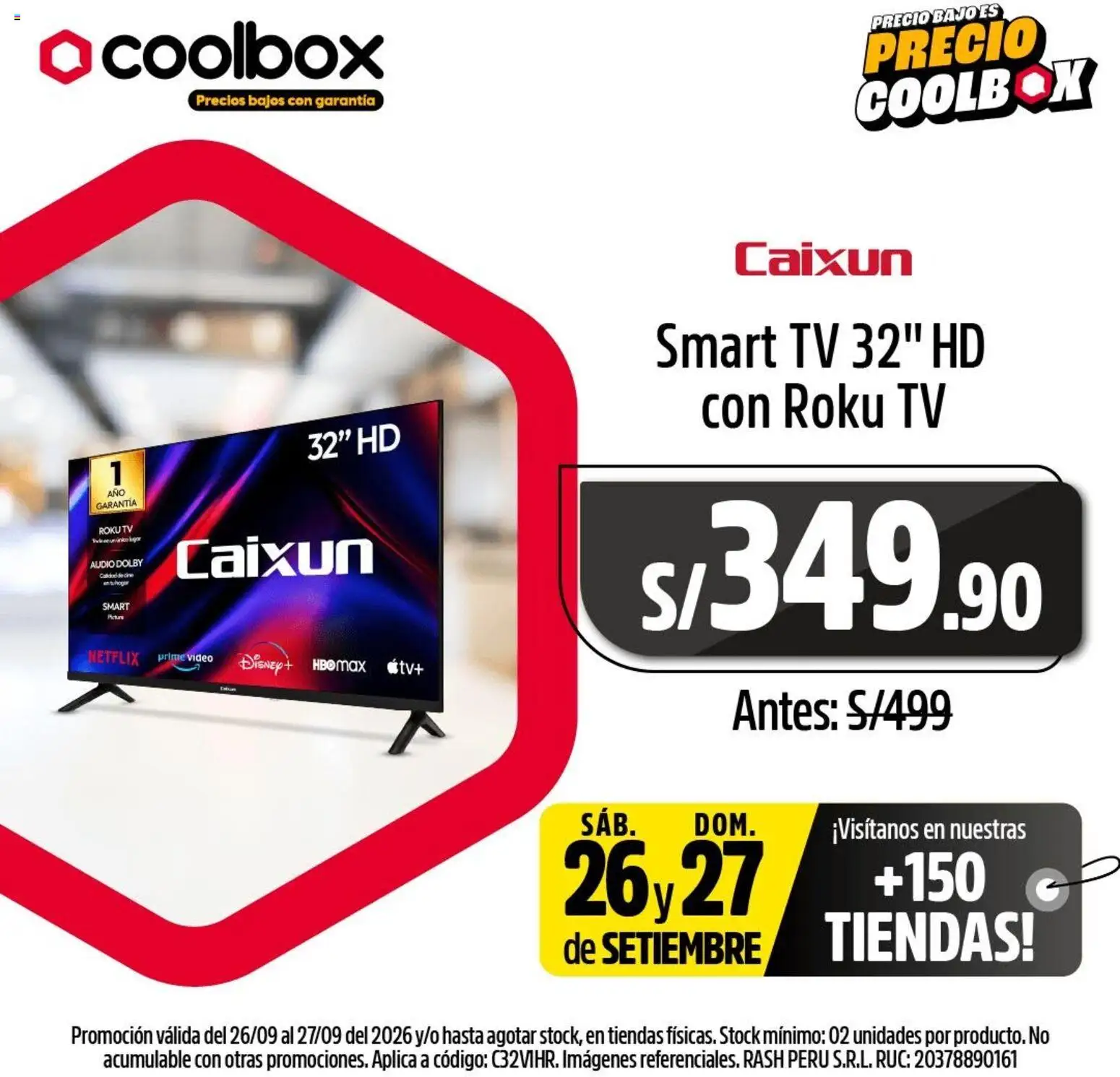 Catálogo Coolbox válido desde 26/09/2026 | Página: 3 | Productos: Bajo, Video, Audio