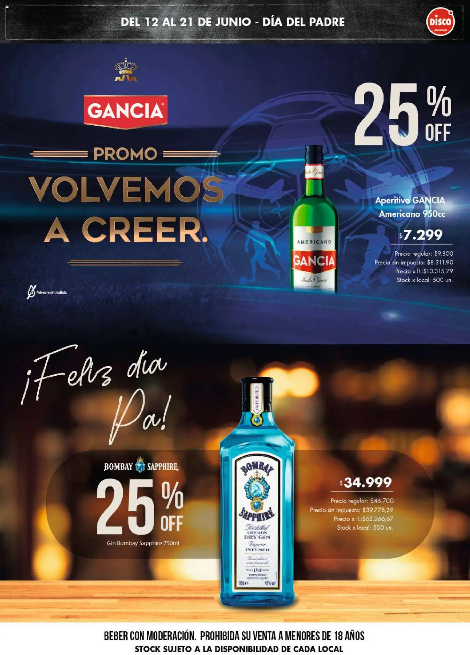 Disco - Dia Del Padre │ válido desde el 12.06.2026 | Página: 8 | Productos: Disco, Gin