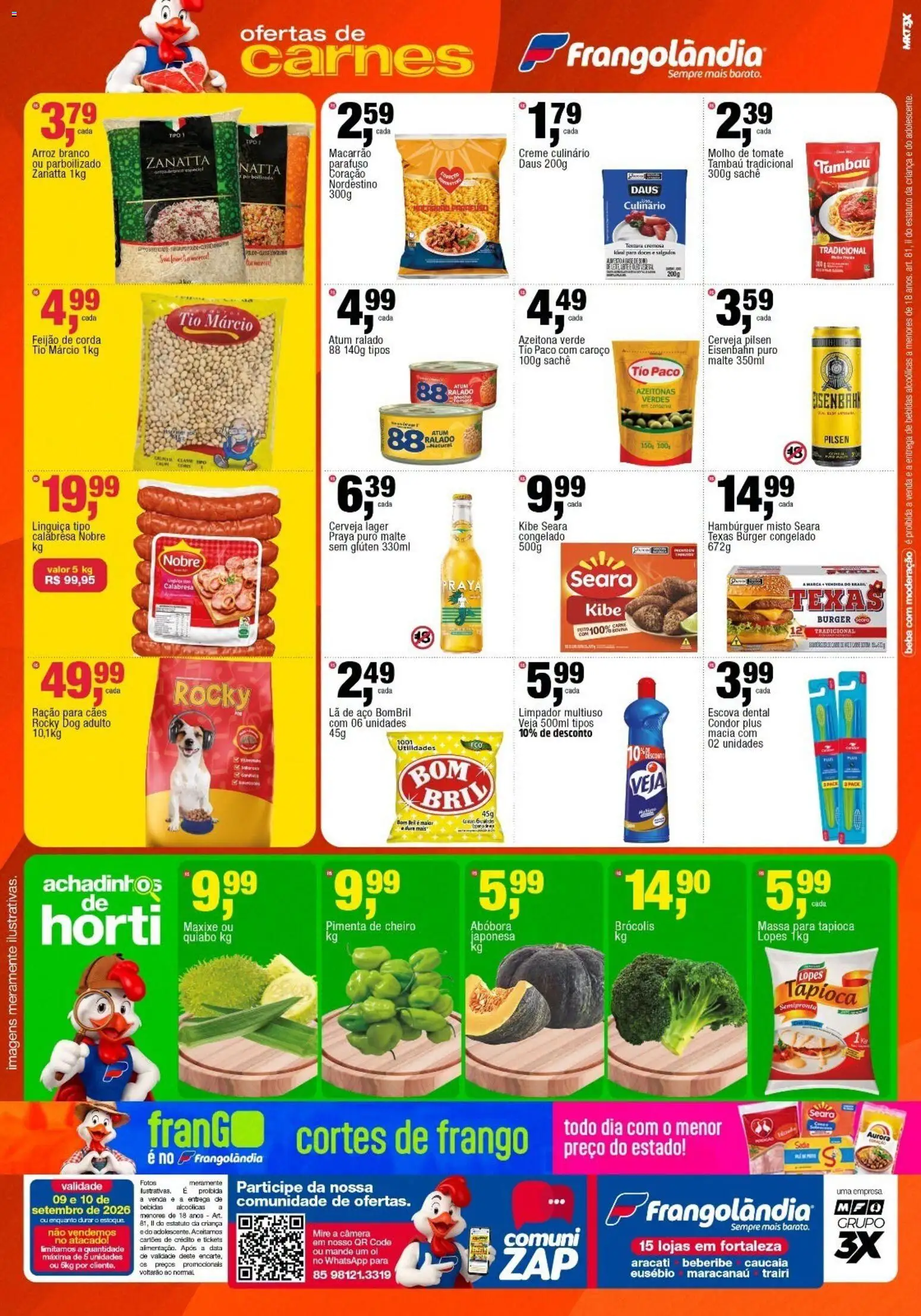 Frangolândia Folheto - válido de 09/09/2026 | Página: 2 | Produtos: Abóbora, Limpador multiuso, Escova, Ração