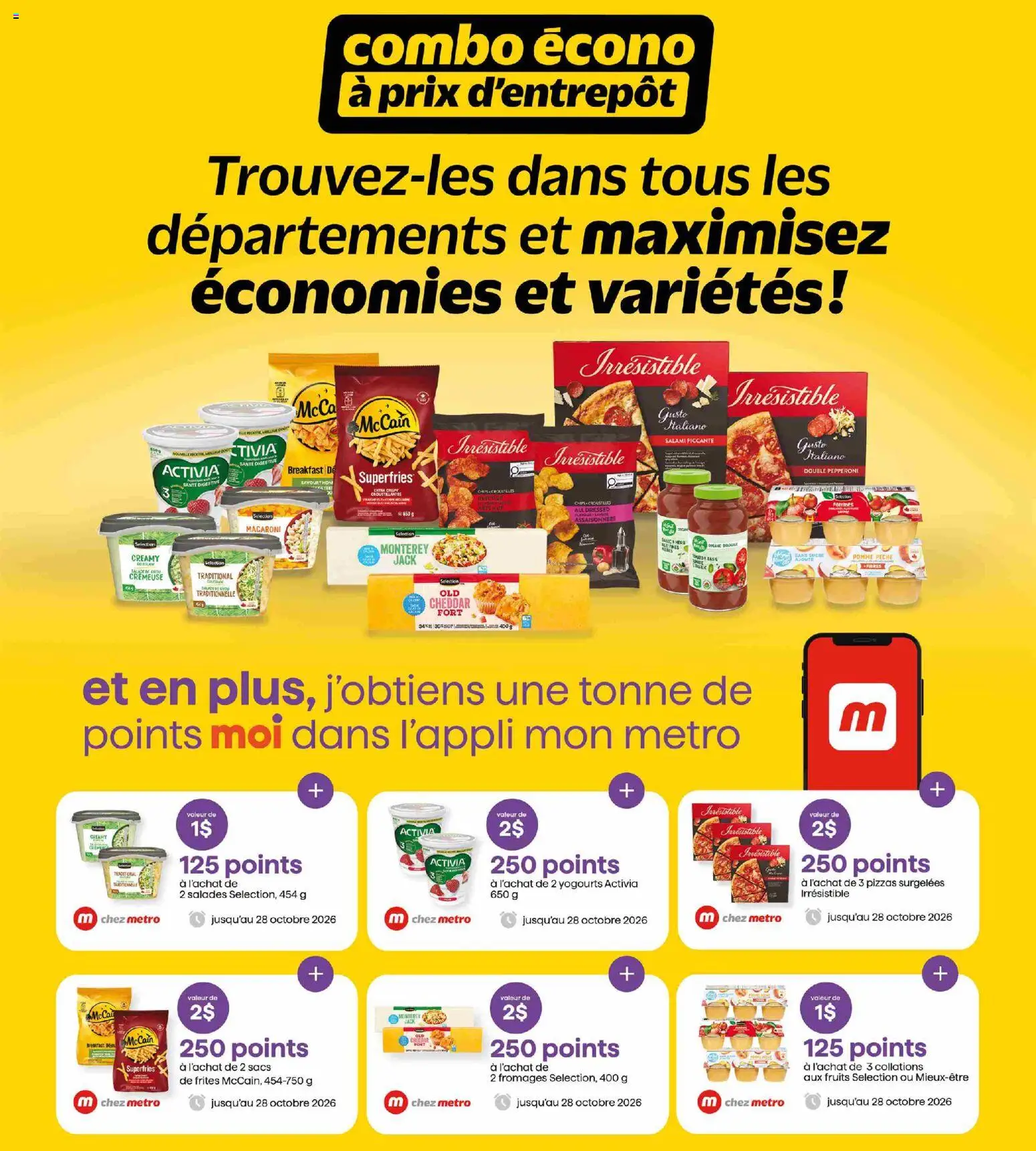 Metro flyer valid from Oct 1, 2026 | Page: 6 | Products: Cheddar