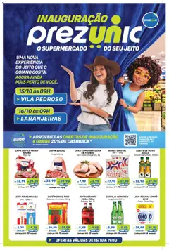 Prezunic ofertas Inauguração - Pré-Visualização do folheto da loja Prezunic, válido de 15/10/2026