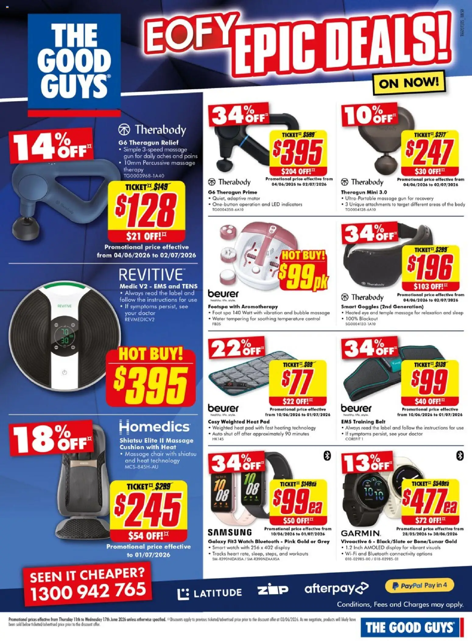 The Good Guys catalogue - valid from 11.06.2026 | Page: 21 | Products: Chair, Cushion, Water, Watch