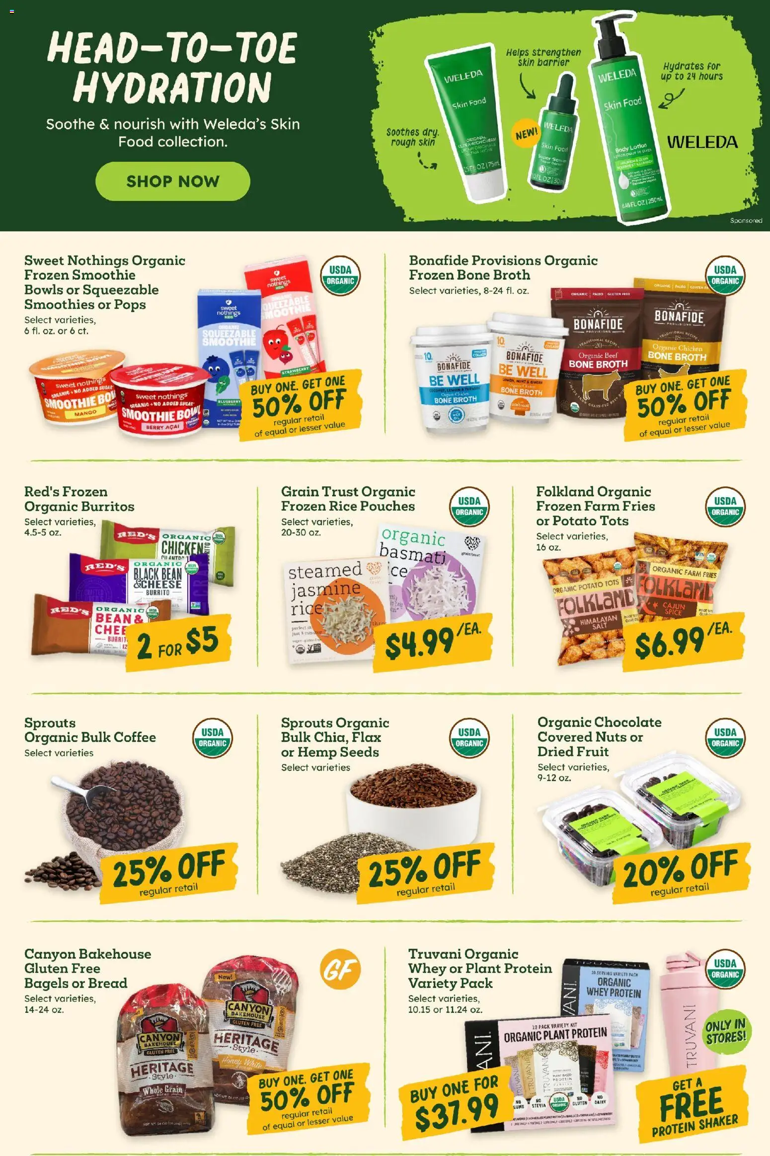 Sprouts Weekly Ad - valid from 09/30/2026 | Page: 7 | Products: Dried fruit, Chocolate, Peanut butter, Smoothie