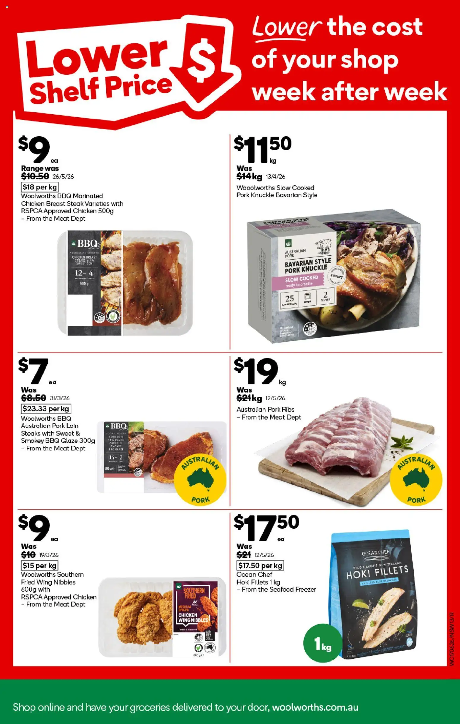 Woolworths catalogue - valid from 17.06.2026 | Page: 13 | Products: Shelf, Meat, Steak, Seafood