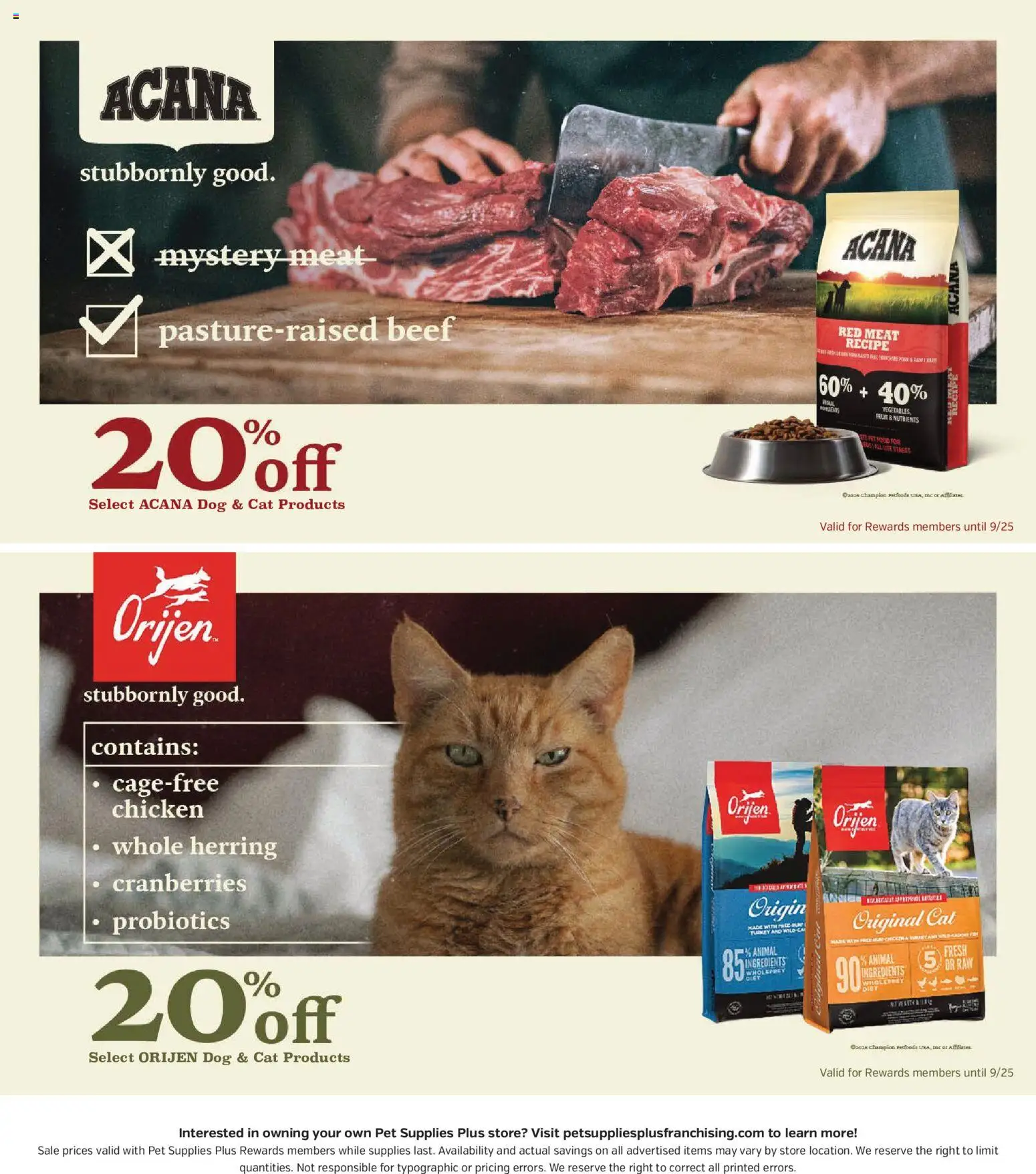 Pet Supplies Plus Weekly Ad - valid from 09/17/2026 | Page: 5 | Products: Probiotics, Chicken, Cranberries, Fruit