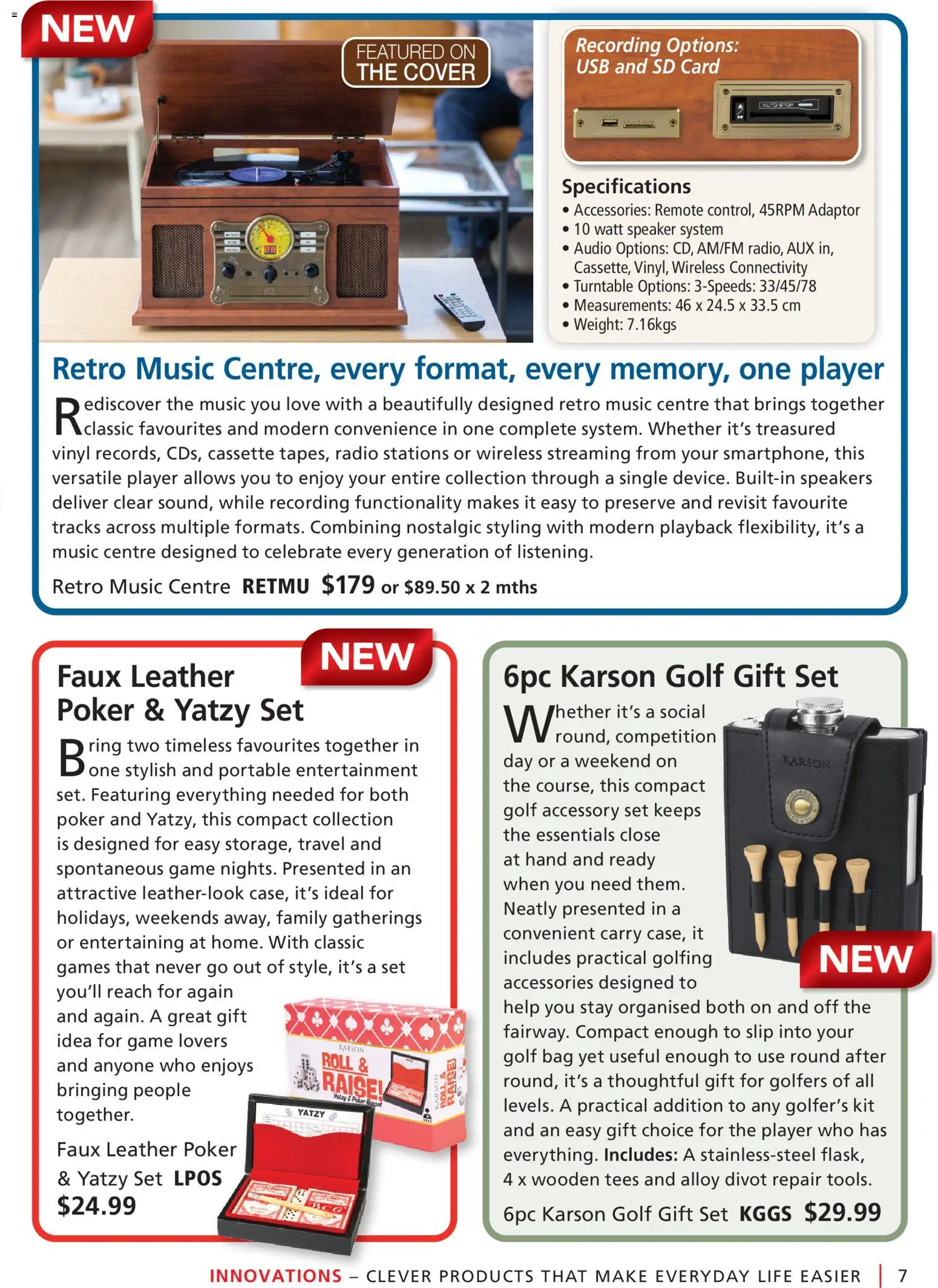 Innovations catalogue - valid from 24/08/2026 | Page: 7 | Products: Accessories, Adaptor, Player, Game