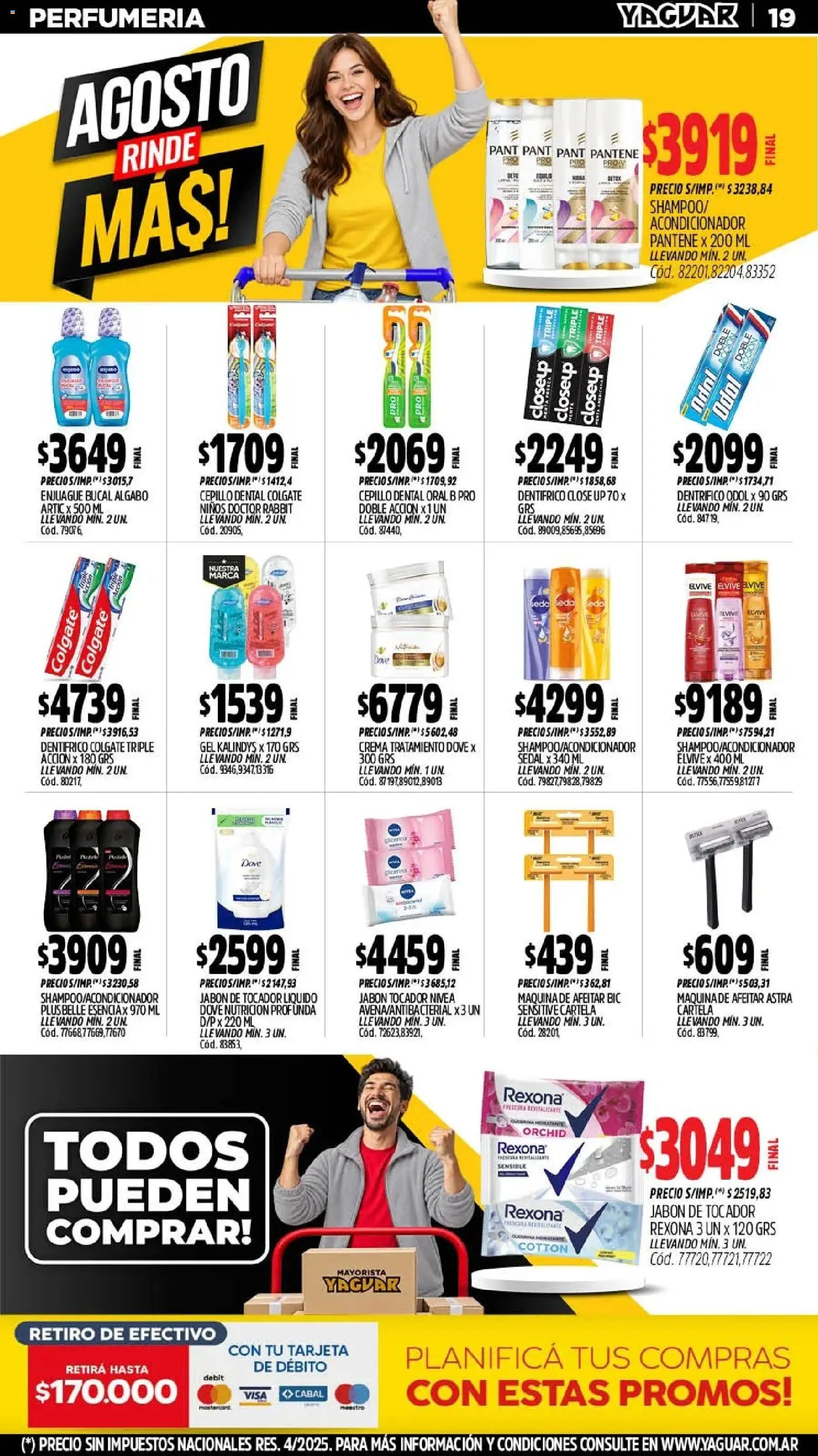 Yaguar catálogo │ válido desde el 17/07/2026 | Página: 20 | Productos: Maquina de afeitar, Acondicionador, Jabón, Enjuague bucal