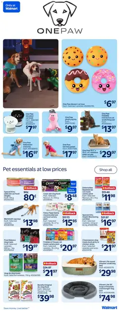 Preview of Vibrant Life 38" large orthopedic oval lounger dog bed, Each. #30096498. from shop Walmart valid from Sep 10, 2026 | Page: 31