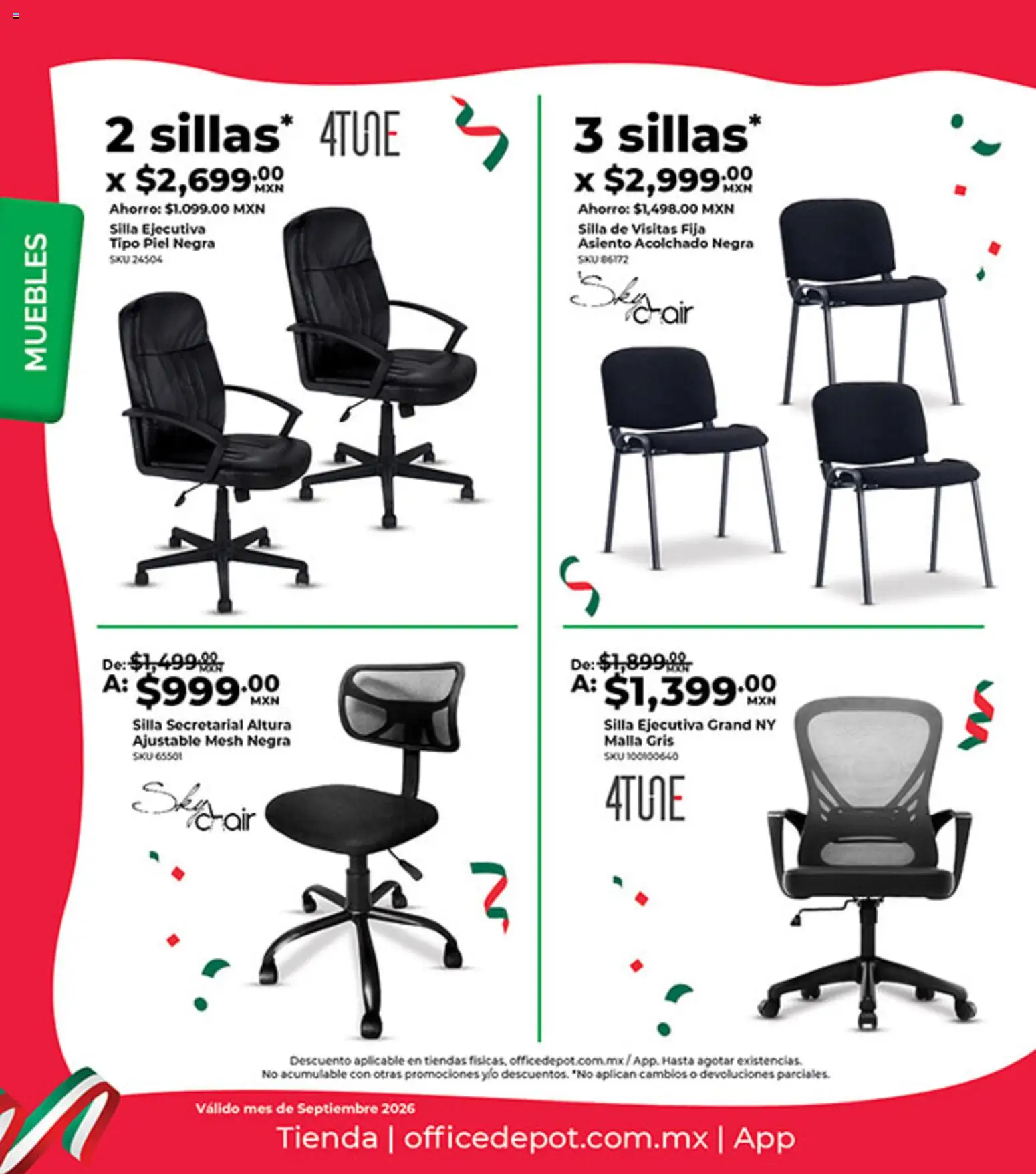 Nuevas ofertas de Office Depot válidas en toda la República Mexicana desde el 01/09/2026. ¡Encuentra las mejores ofertas en Office Depot catálogo! | Página: 23