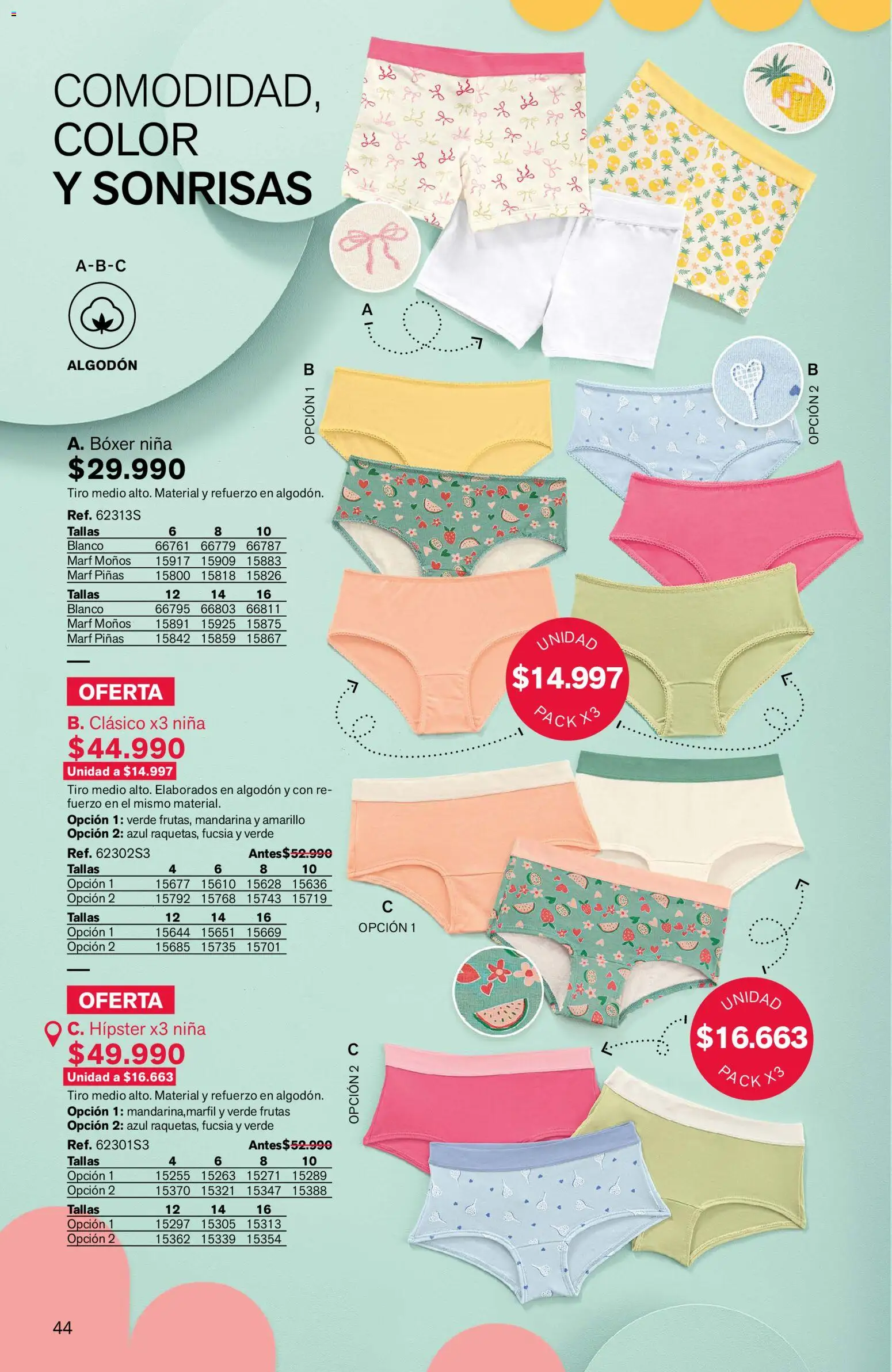 Leonisa revista - valida desde el 04.06.2026 | Página: 44 | Productos: Algodón